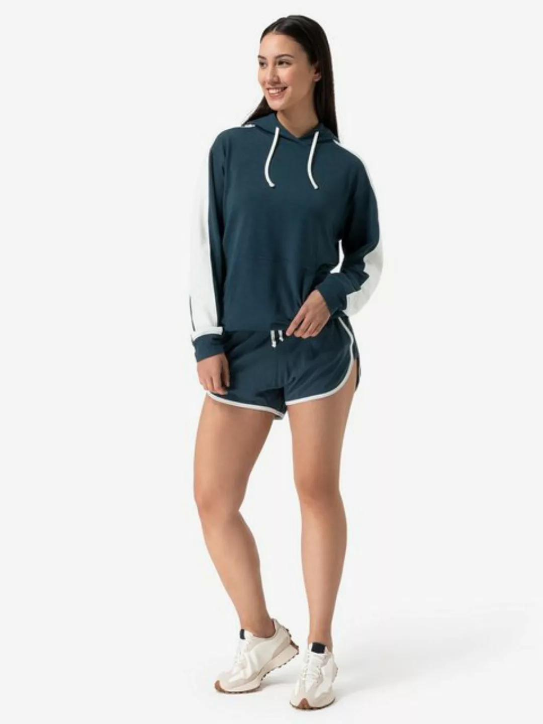 SUPER.NATURAL Shorts für Damen, Merino BIARRITZ SHORT casual, mit Streifen günstig online kaufen