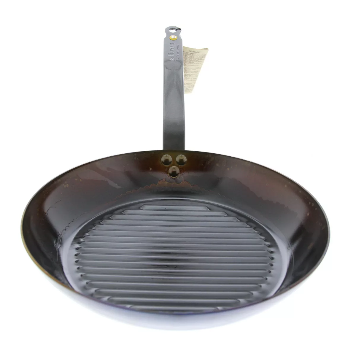 de Buyer Mineral B Grillpfanne 32 cm eingebrannt - Eisen mit Bandstahlgriff günstig online kaufen