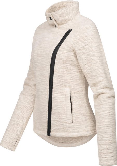 Ragwear Strickfleecejacke Saskie Melange Grob gestrickte Damen-Jacke mit Te günstig online kaufen