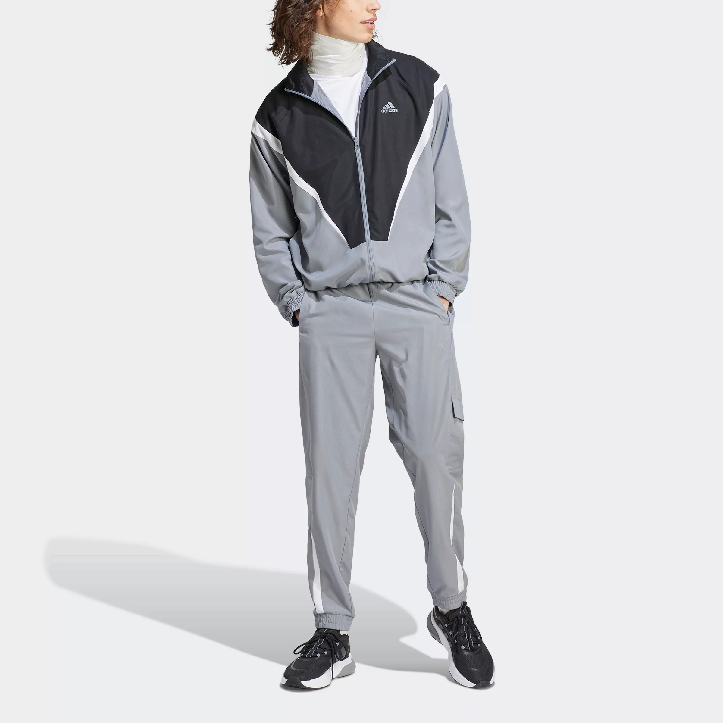 adidas Sportswear Trainingsanzug "SPORTSWEAR WOVEN NON-HOODED", (2 tlg.) günstig online kaufen