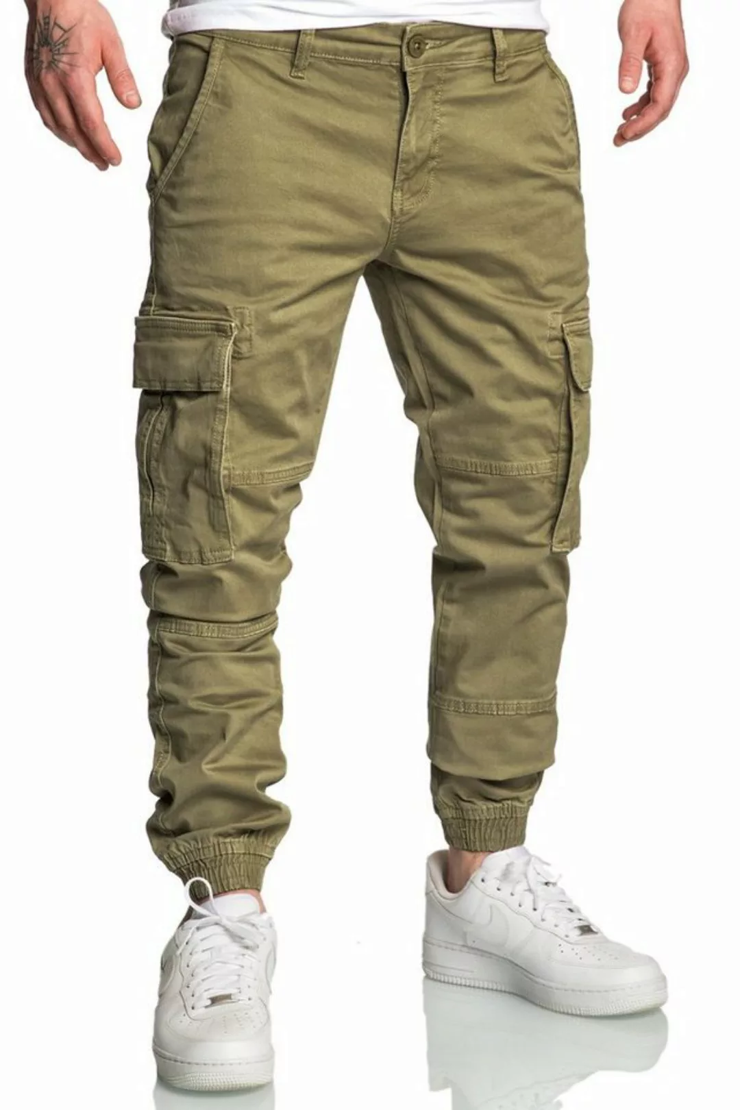 Amaci&Sons Chinohose PLANO Cargo Jogger-Chino Herren Cargo Jogger Chino Jea günstig online kaufen