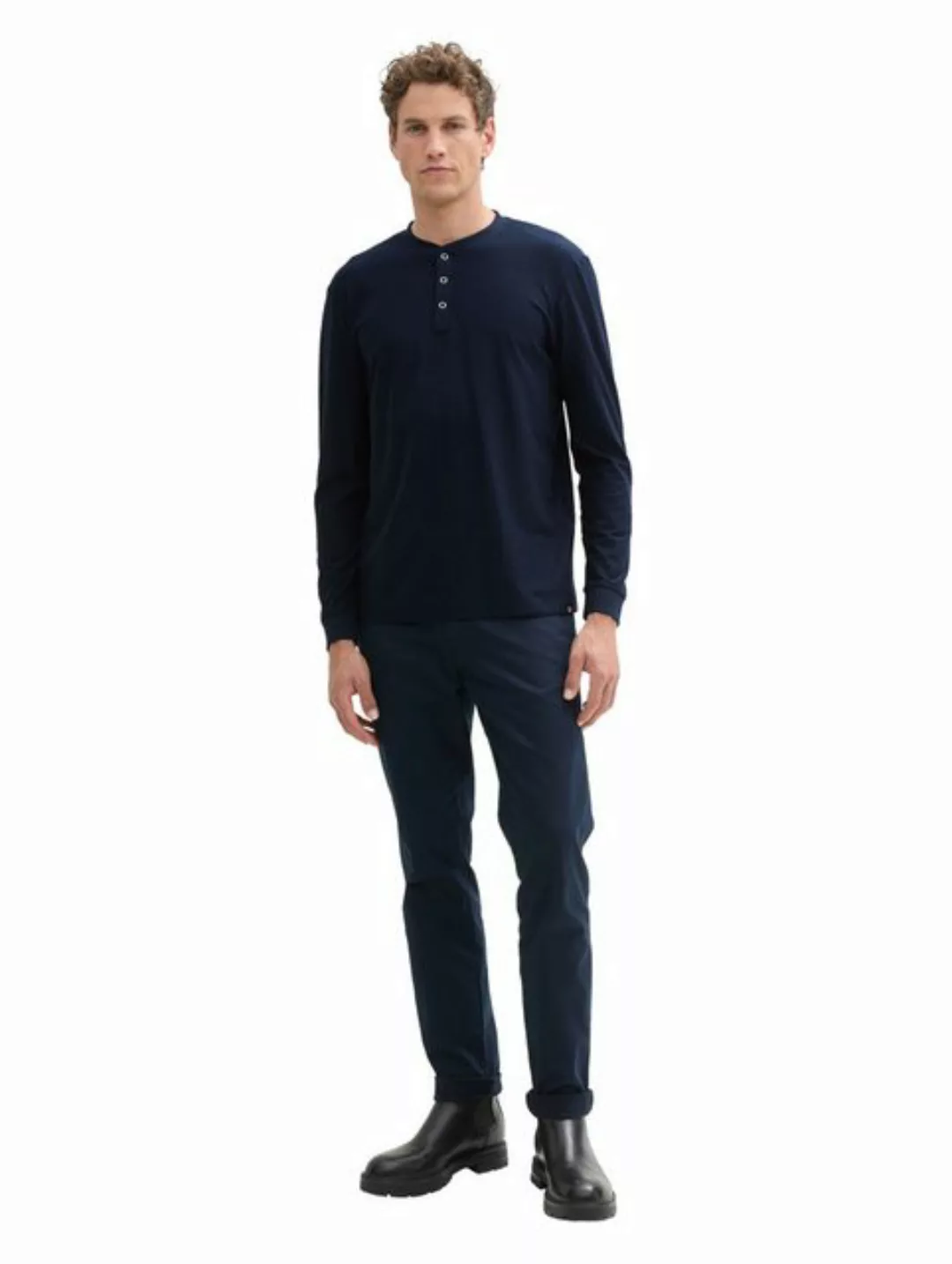 TOM TAILOR Denim Henleyshirt mit Struktur günstig online kaufen