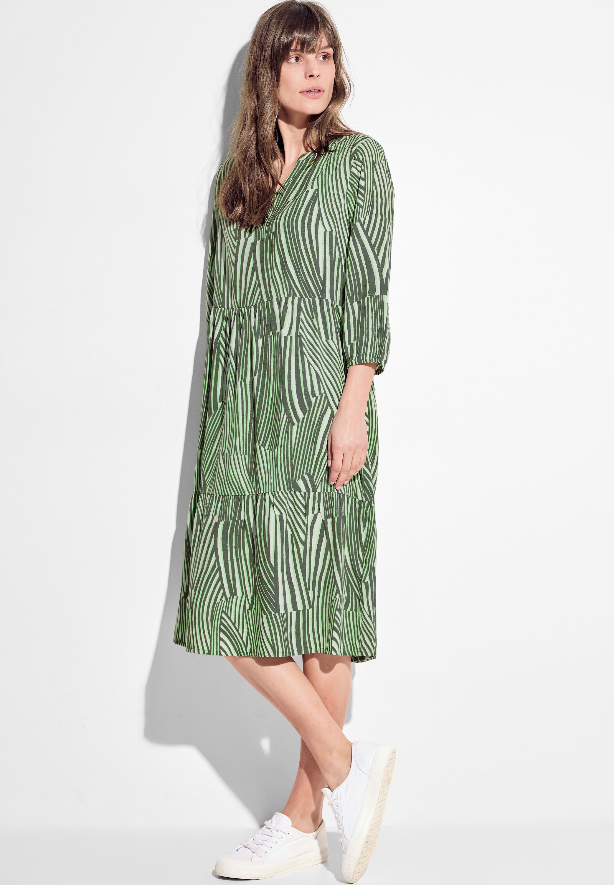 CECIL Tunikakleid Sommerkleid im Streifenmix günstig online kaufen