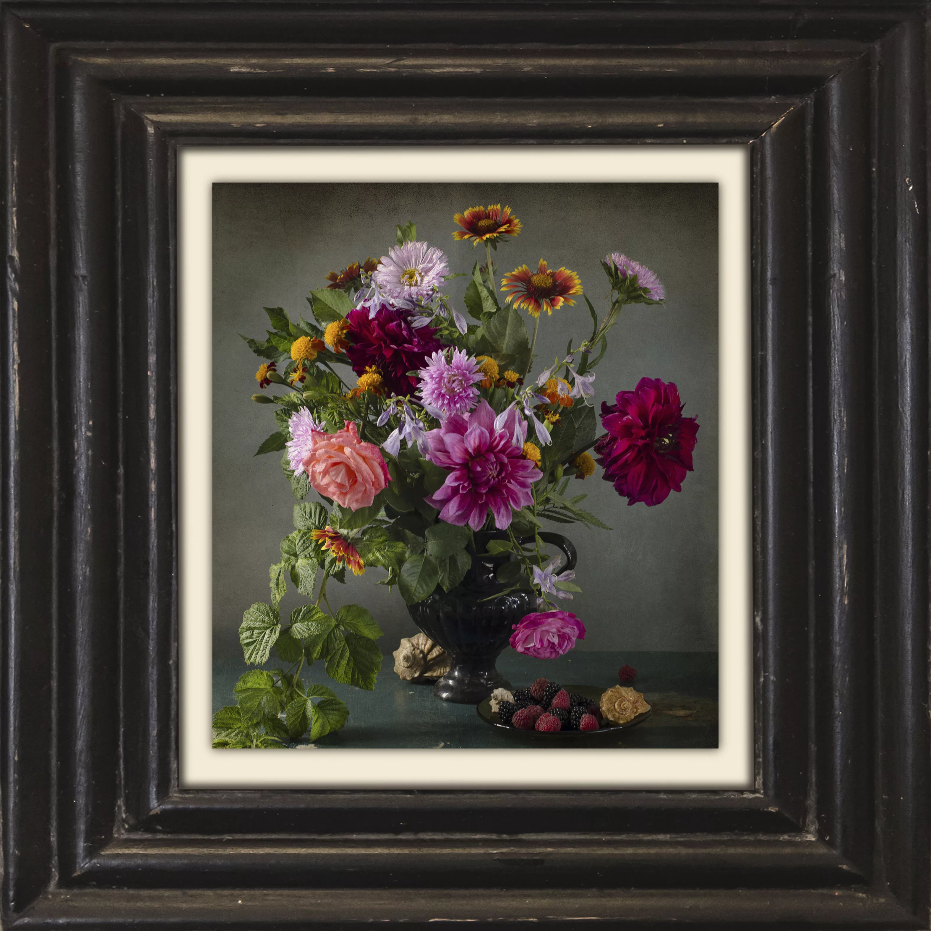 queence Leinwandbild "Blumen", Kunst-Blumen-Blumenbilder-Vasen & Töpfe-Stil günstig online kaufen