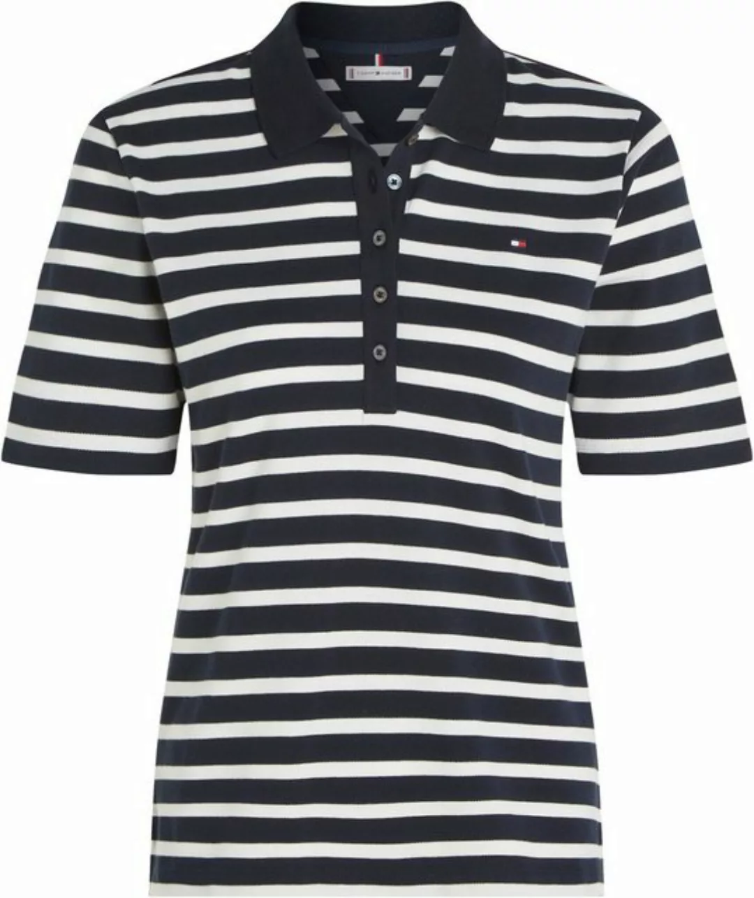 Tommy Hilfiger Curve Poloshirt CRV 1985 REG PIQUE STP POLO SS Große Größen günstig online kaufen