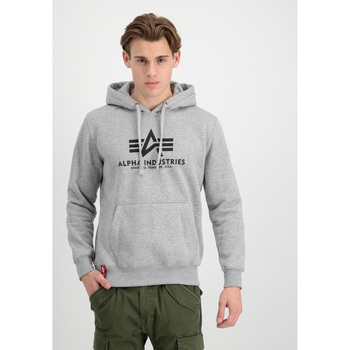 Alpha Industries  Sweatshirt Basic Hoodie BL - grey heather günstig online kaufen