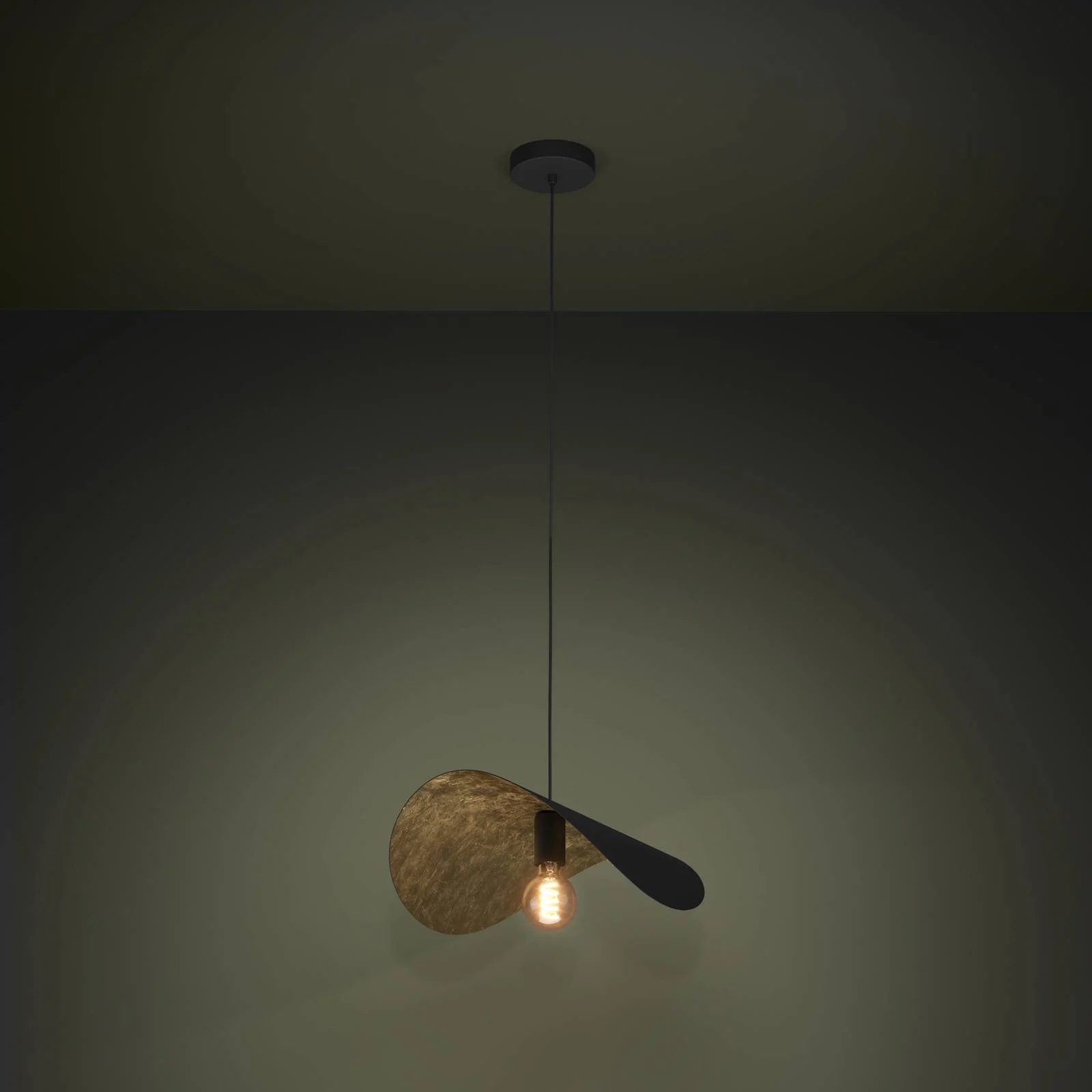 EGLO Stars Of Light Hängeleuchte Saceda L. 53cm schwarz/gold günstig online kaufen
