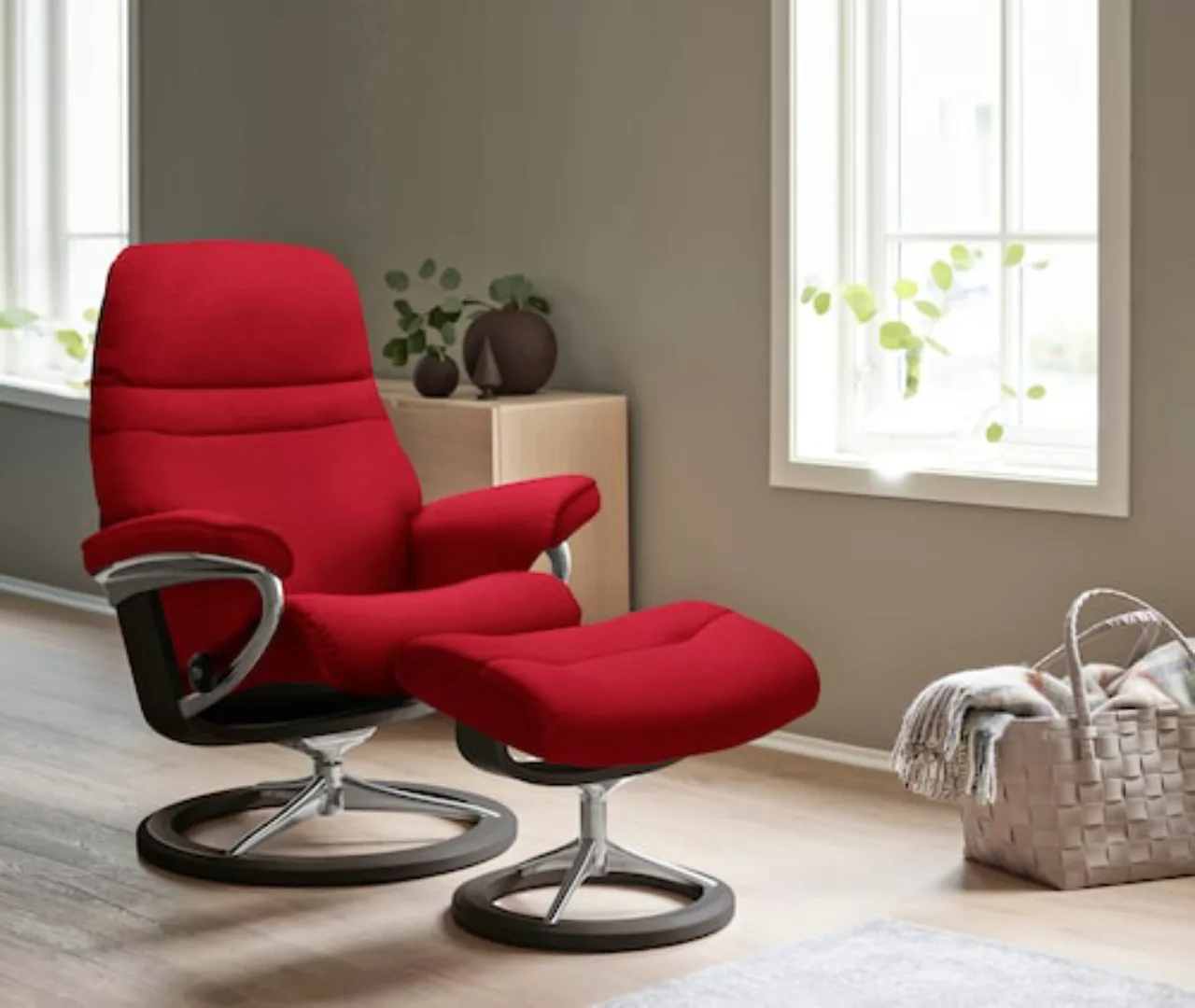 Stressless® Relaxsessel »Sunrise«, (Set, Relaxsessel mit Hocker) günstig online kaufen