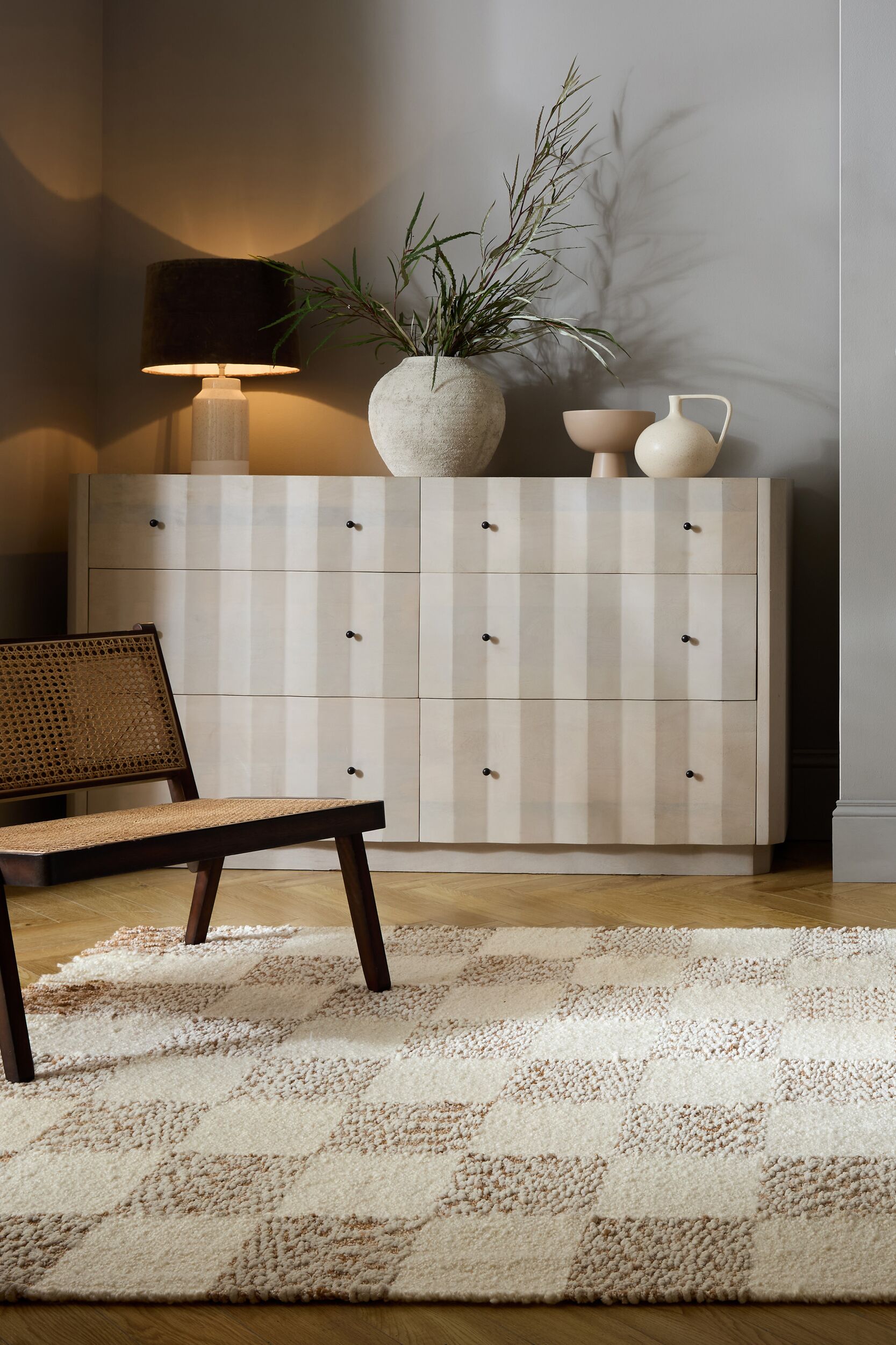 FLAIR RUGS Teppich »Eric«, rechteckig, 4 mm Höhe, Boucle-Effekt Hoch-Tief-F günstig online kaufen