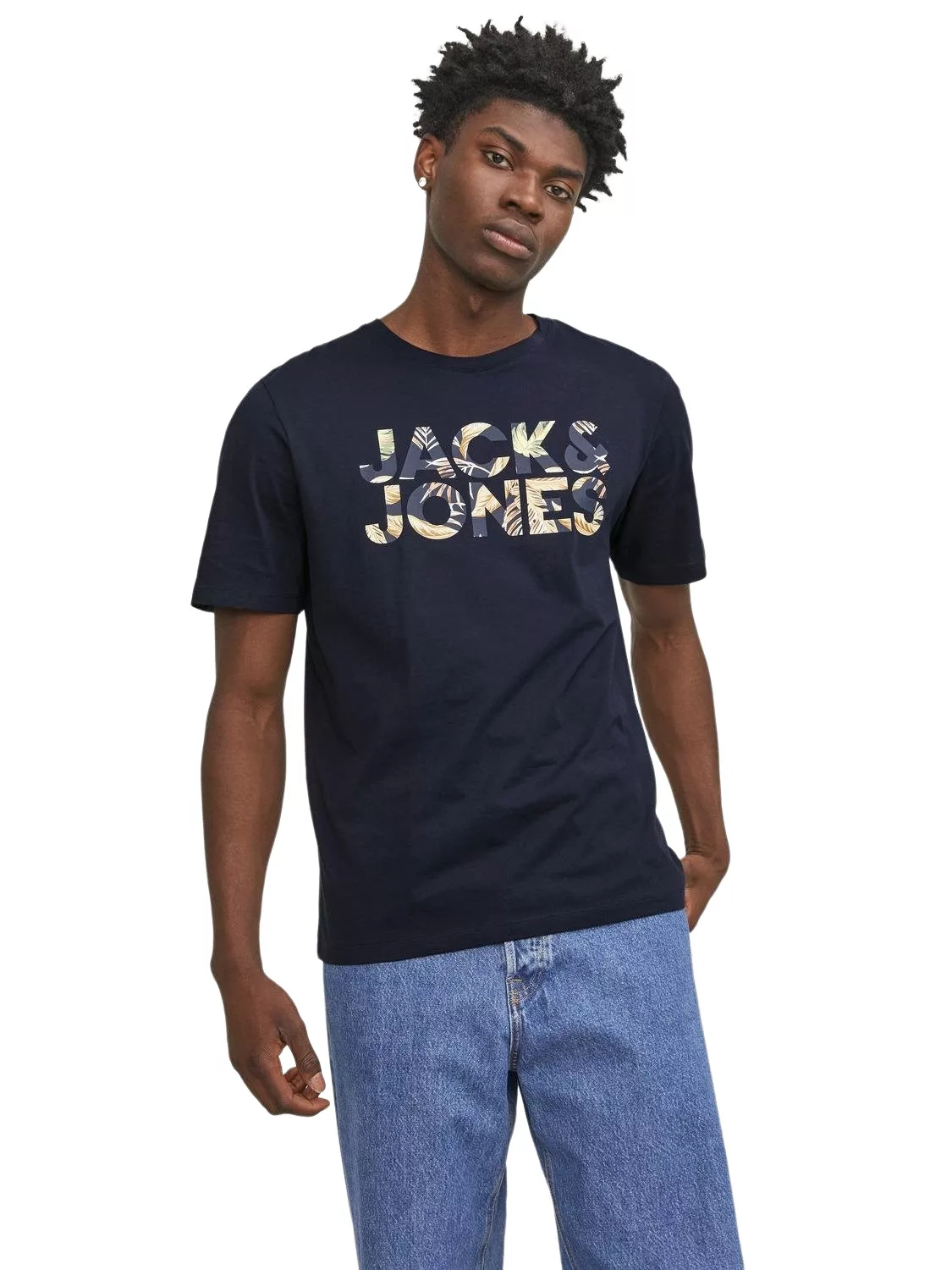 Jack & Jones Herren Rundhals T-Shirt JJEJEFF CORP LOGO - Regular Fit günstig online kaufen