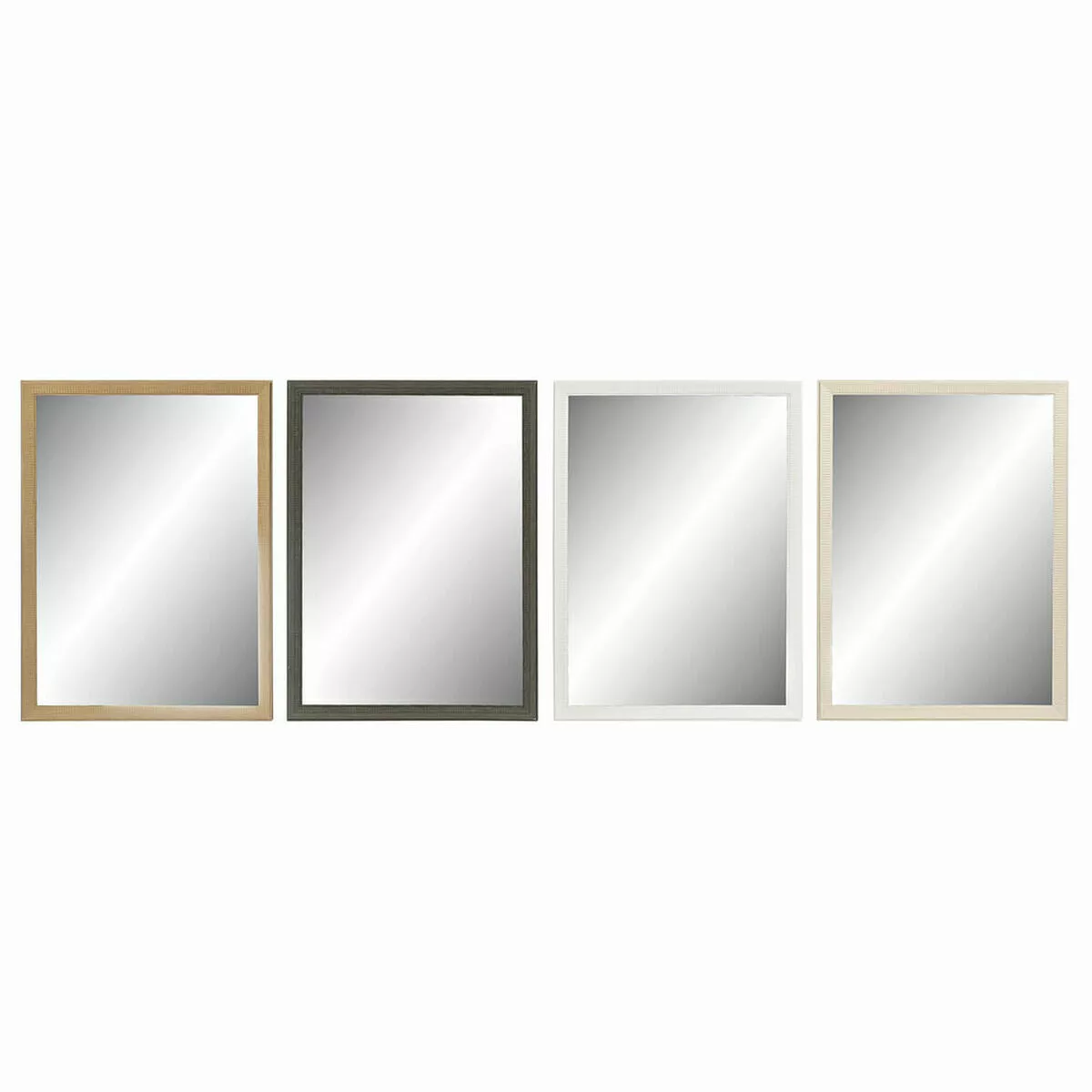 Wandspiegel Dkd Home Decor Kristall Natürlich Grau Braun Weiß Ps 4 Stück (5 günstig online kaufen