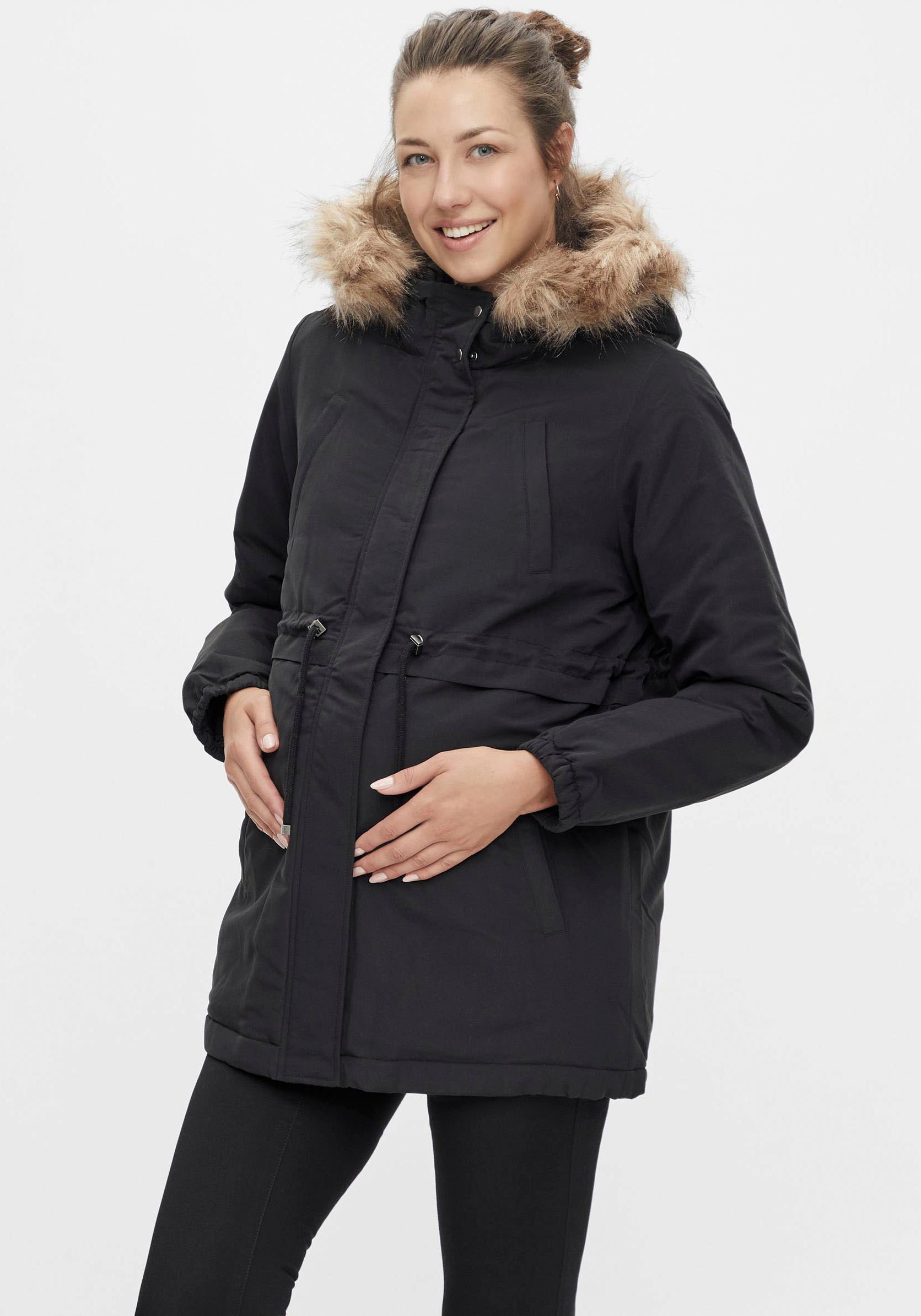 MAMA.LICIOUS Mljessi 2-in-1-parka Damen Schwarz günstig online kaufen