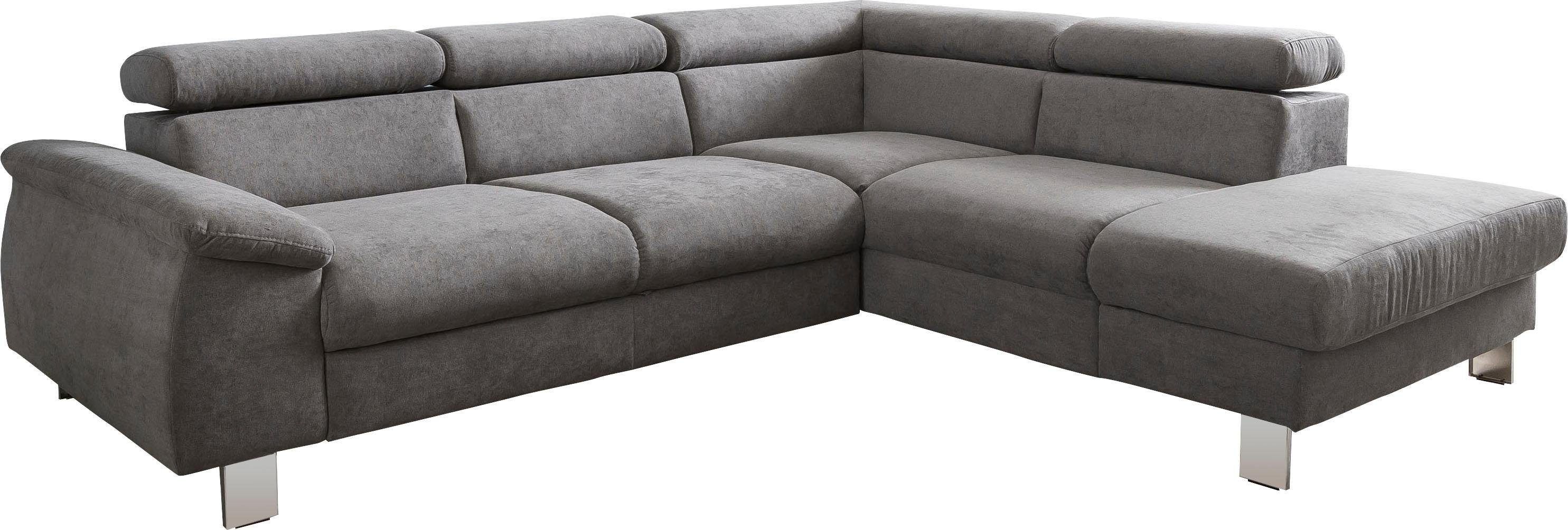 COTTA Ecksofa "Komaris L-Form mit Kopfteilverstellung", wahlweise mit Bettf günstig online kaufen