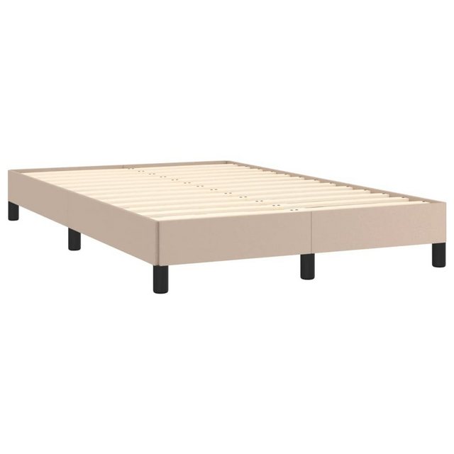 vidaXL Bett Bettgestell Cappuccino-Braun 120x190 cm Kunstleder günstig online kaufen