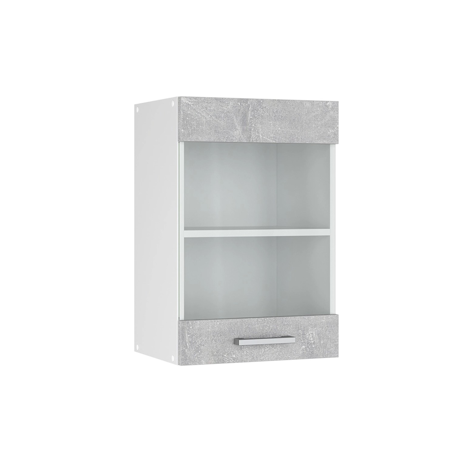 Vicco Glashängeschrank R-Line, Beton/Weiß, 40 cm günstig online kaufen