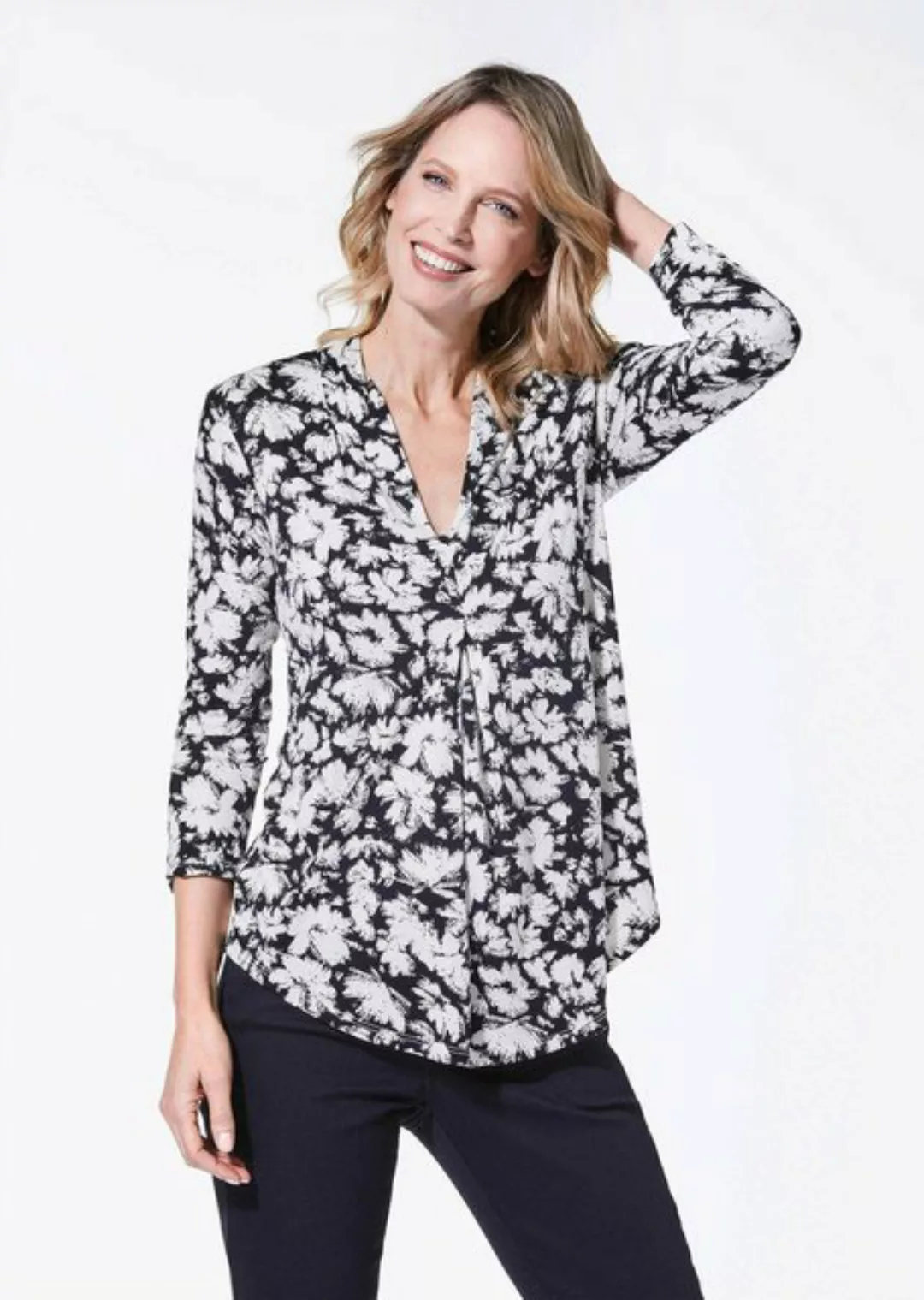 cable & gauge Shirtbluse Elegante Bluse in Crashoptik günstig online kaufen