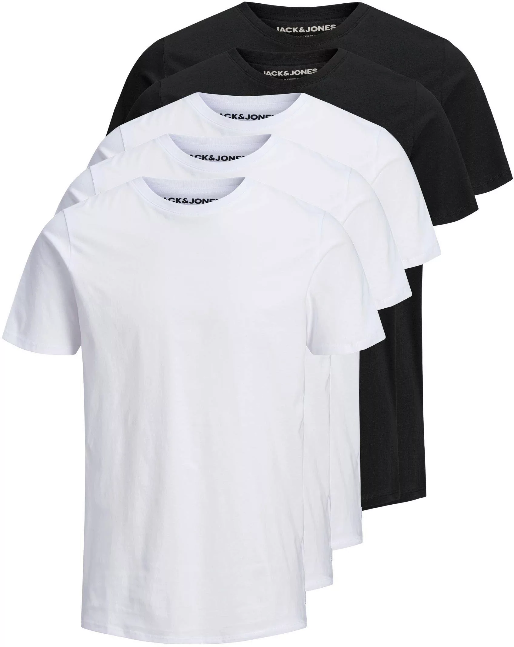 Jack & Jones T-Shirt "JJEORGANIC BASIC TEE SS O-NE 5PK MP NOOS" günstig online kaufen