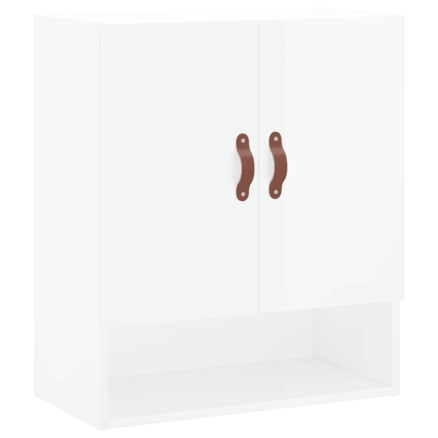 vidaXL Hängeschrank Wandschrank Hochglanz-Weiß 60x31x70 cm Holzwerkstoff (1 günstig online kaufen