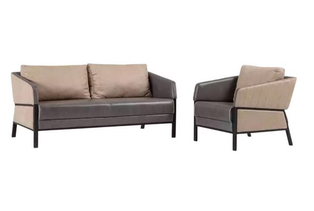 Xlmoebel Sofa Set von Büromöbeln mit einem Zweisitzer-Sessel, luxuriöses, 2 günstig online kaufen