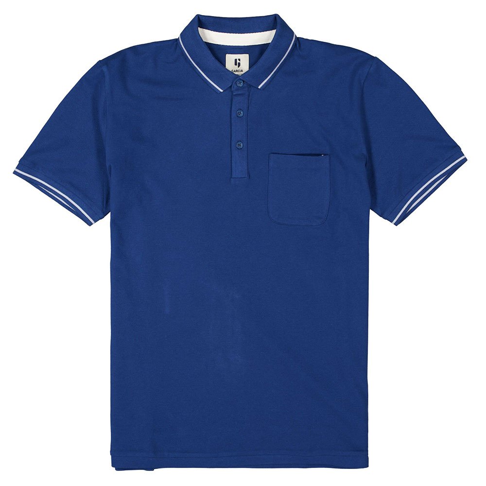 Garcia Kurzarm Polo Shirt L Imperial Blue günstig online kaufen