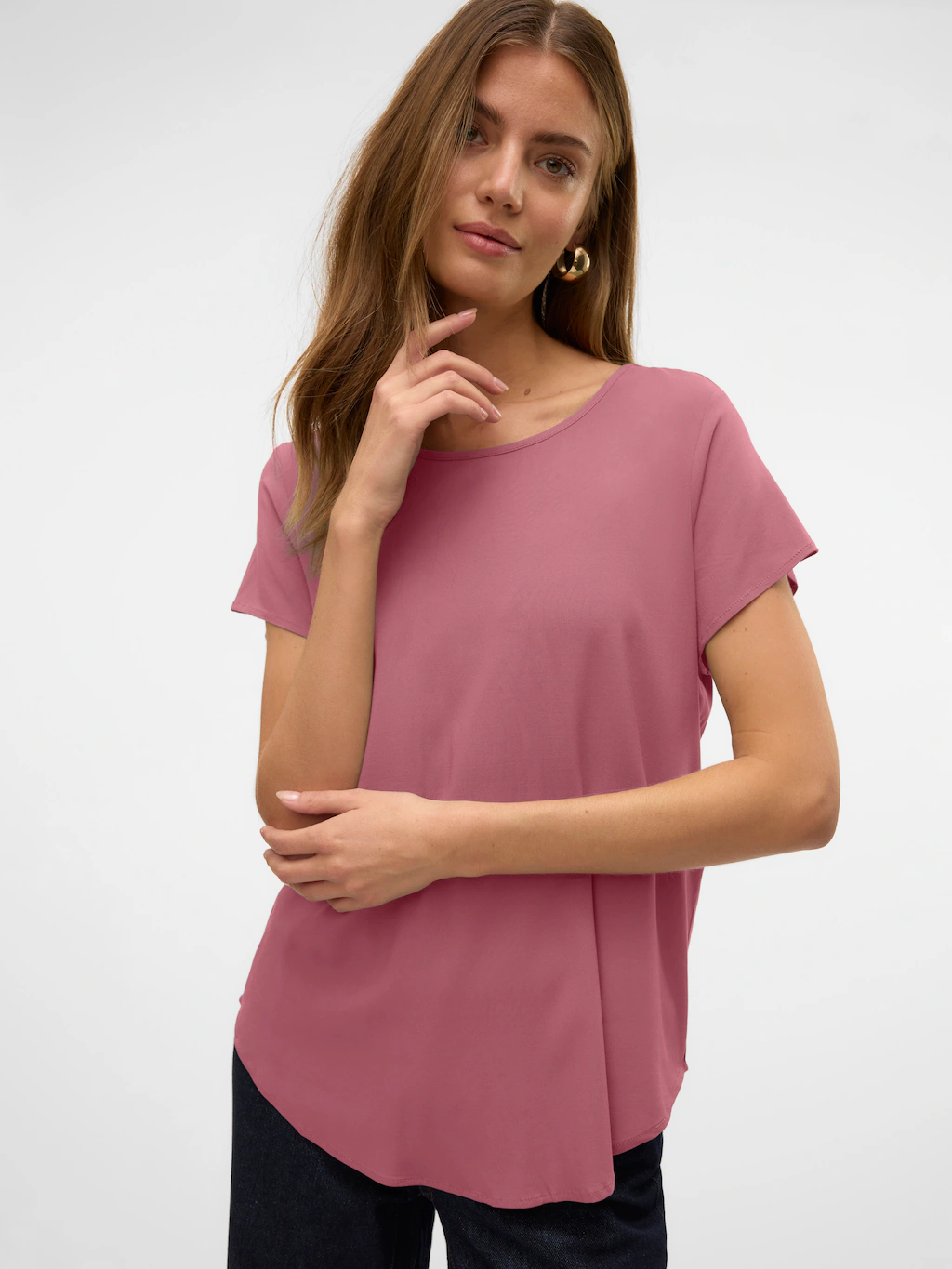 Vero Moda Blusenshirt "VMBELLA SS TOP WVN GA NOOS" günstig online kaufen