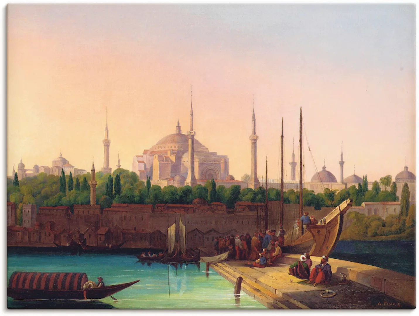 Artland Wandbild »Hagia Sophia, Istanbul.«, Gebäude, (1 St.), als Leinwandb günstig online kaufen