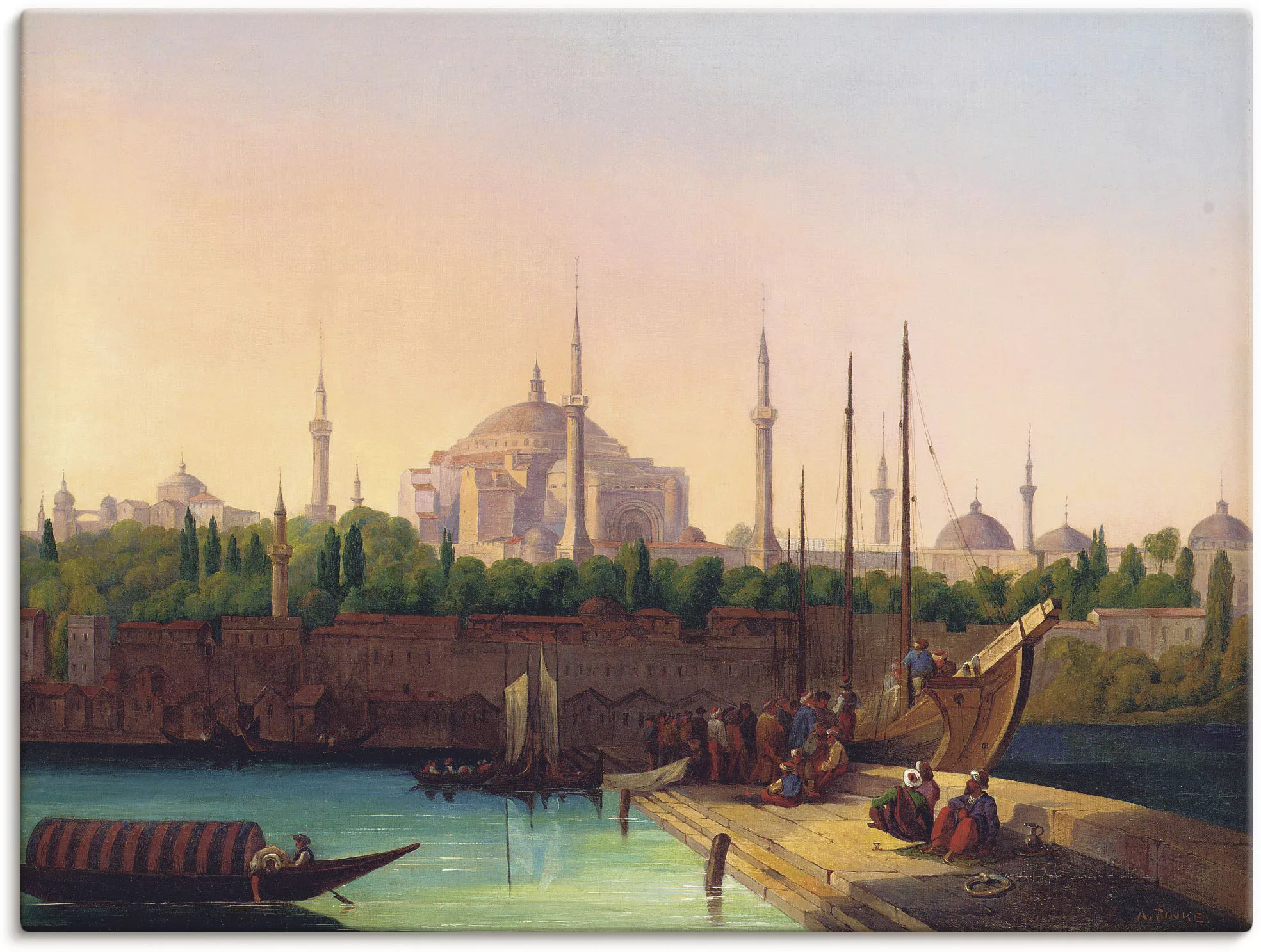 Artland Wandbild "Hagia Sophia, Istanbul.", Gebäude, (1 St.), als Leinwandb günstig online kaufen