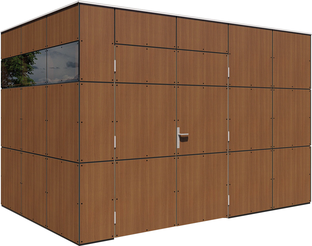 BERTILO Gartenhaus "HPL 2, in verschiedenen Farben", Fassaden-HPL in Archit günstig online kaufen