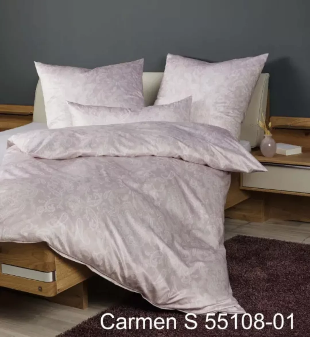 Janine Janine Interlock-Jersey Bettwäsche CARMEN S 55108 rosé Größe:  80x80 günstig online kaufen