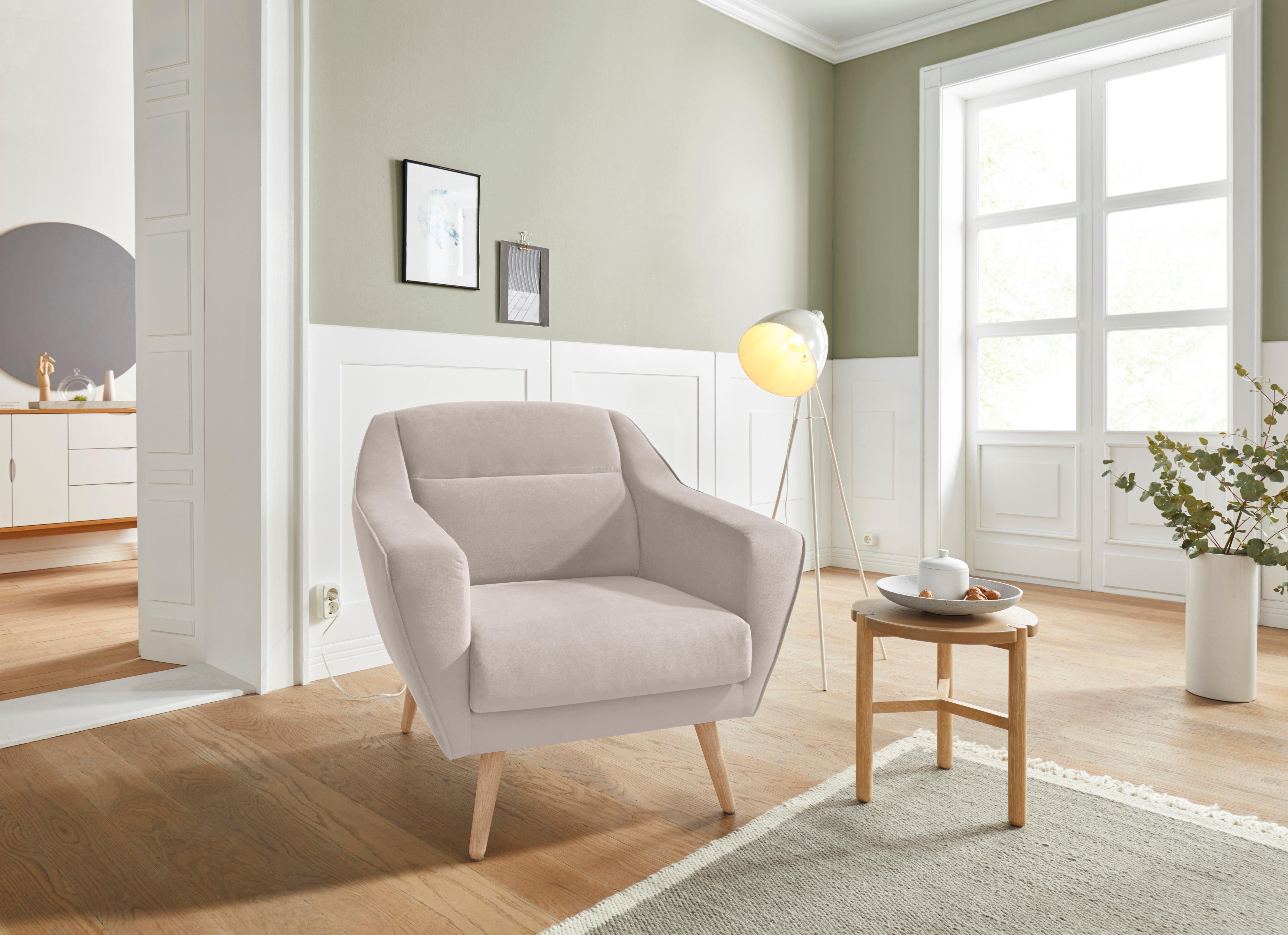 andas Sessel Bille, mit Naht im günstig online kaufen