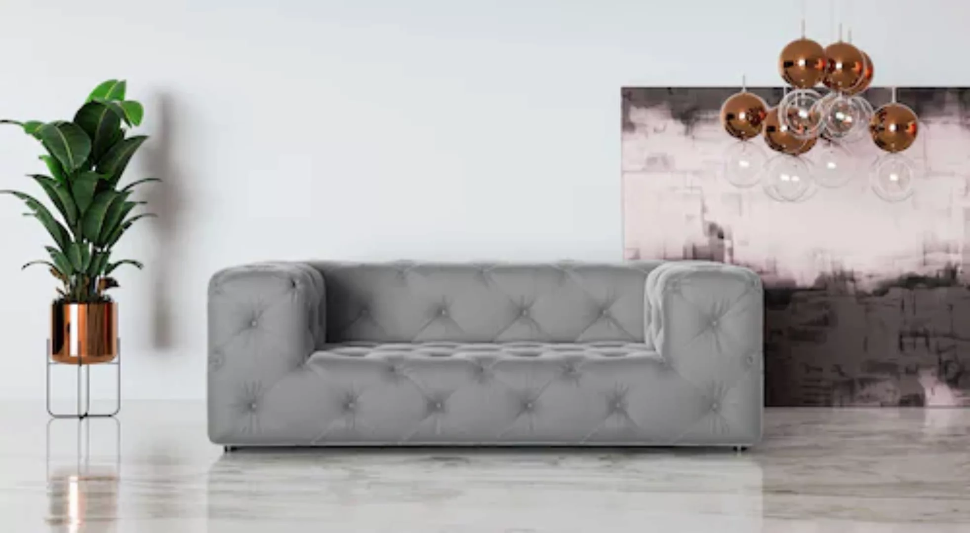 Places of Style 2-Sitzer »FOLLINA«, 2-Sitzer Sofa mit klassischer Chesterfi günstig online kaufen