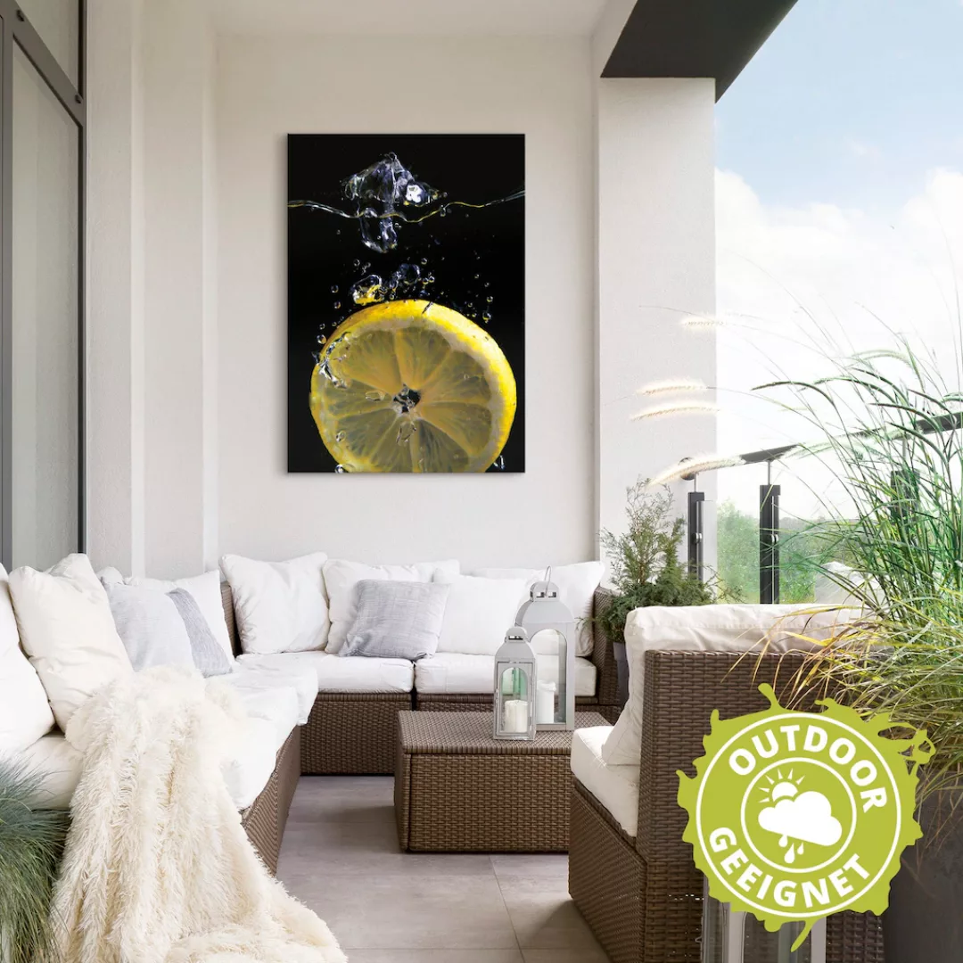 Artland Wandbild "Zitrone", Lebensmittel, (1 St.), als Alubild, Outdoorbild günstig online kaufen