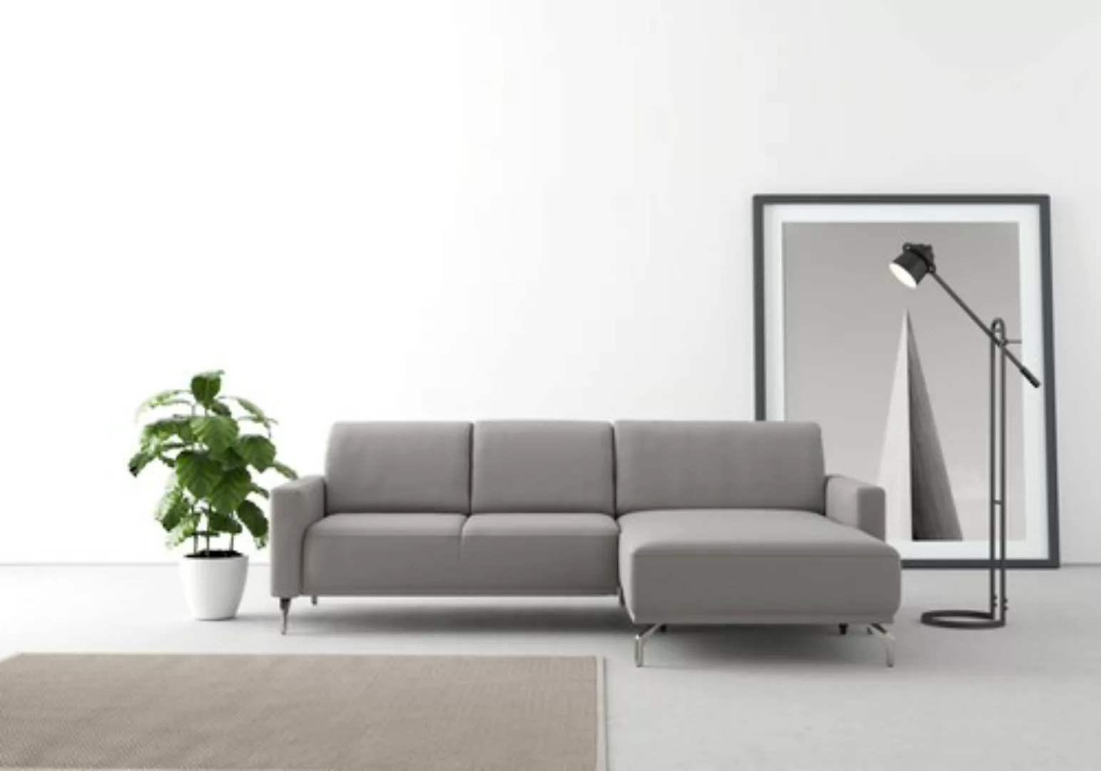 sit&more Ecksofa »Bailando L-Form«, wahlweise mit Kopfteilverstellung und V günstig online kaufen