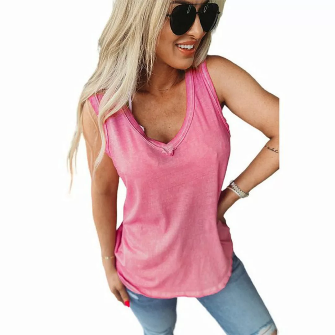 YRIIOMO Tanktop einfarbiges, locker sitzendes Damen Tanktop für den Sommer, günstig online kaufen