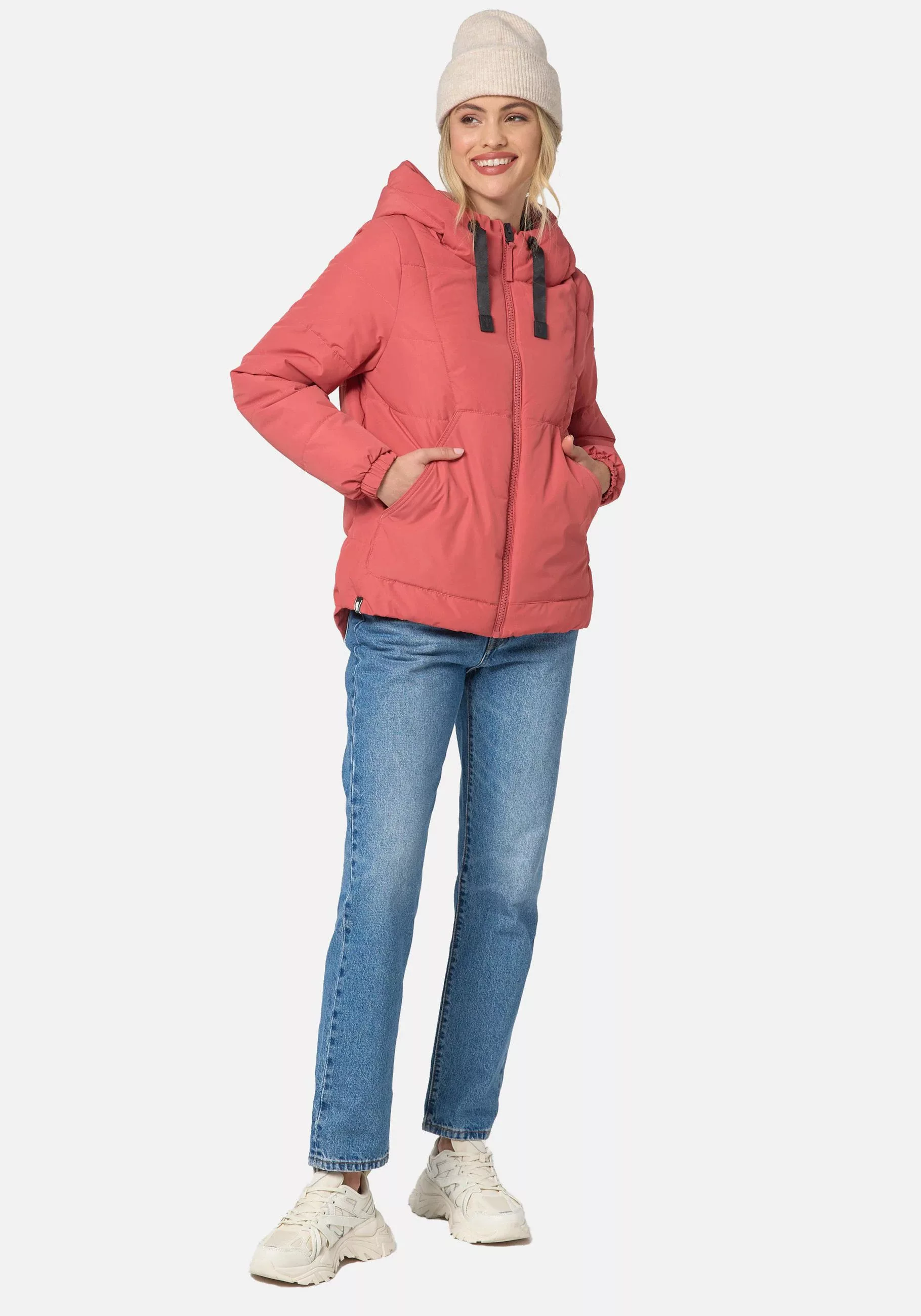 Navahoo Steppjacke Eisbällchen stylische Damen Winterjacke mit Kapuze günstig online kaufen