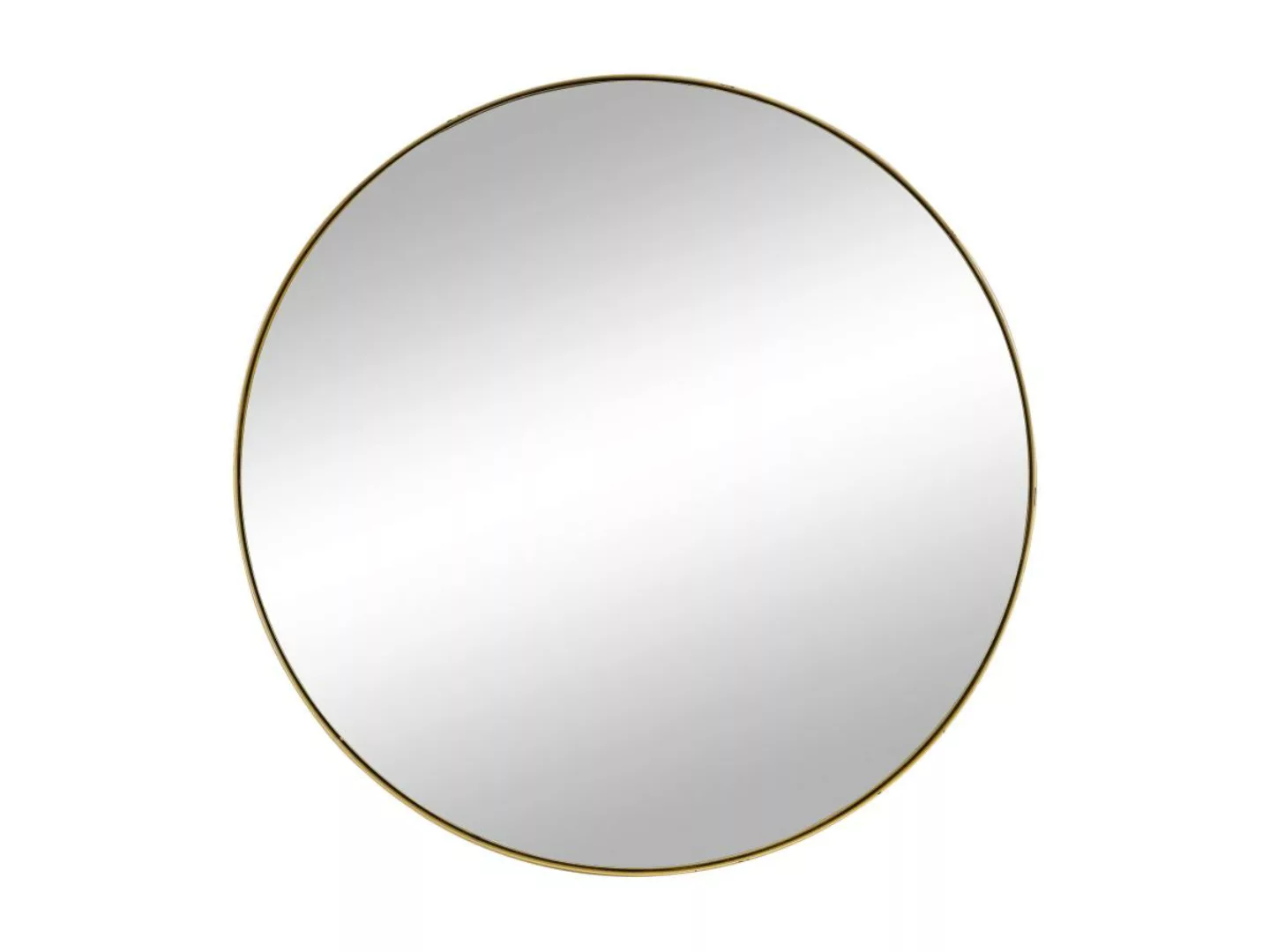 Wandspiegel rund - D. 80 cm - Metall - Goldfarben - JAFFREL günstig online kaufen