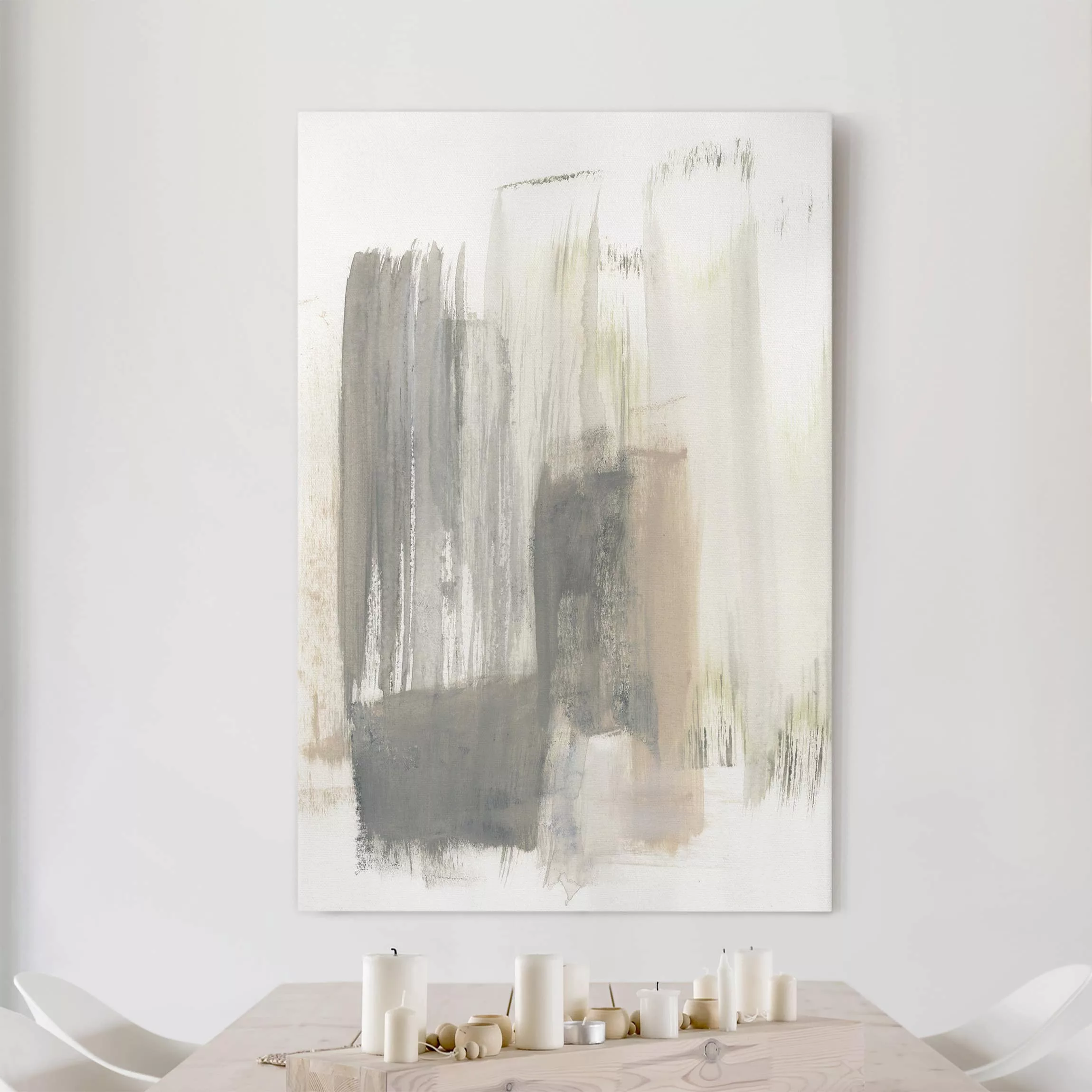 Leinwandbild Abstrakt - Hochformat Ein Hauch von Pastell I günstig online kaufen