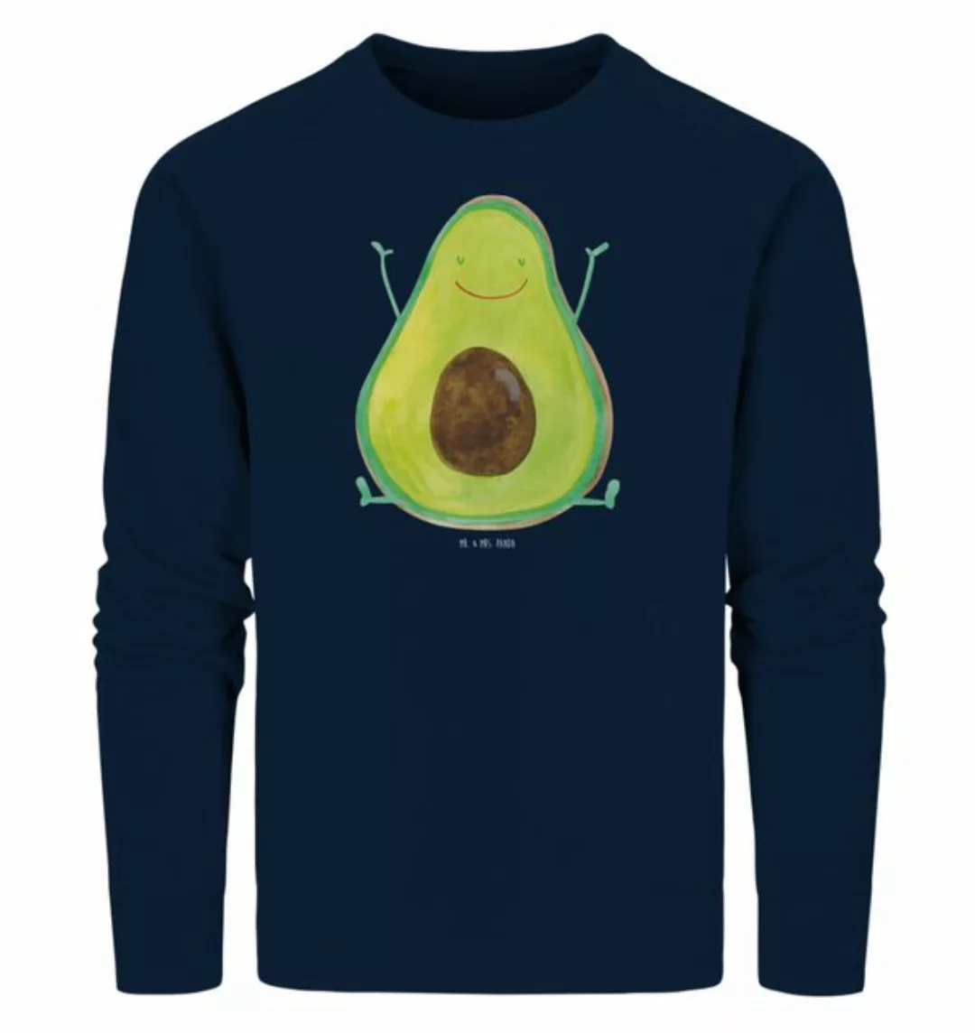 Mr. & Mrs. Panda Longpullover Größe L Avocado Glücklich - French Navy - Ges günstig online kaufen