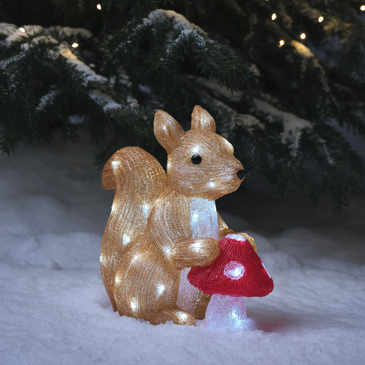 32cm LED Acryl Weihnachtsfigur Twiggy das Eichhörnchen günstig online kaufen