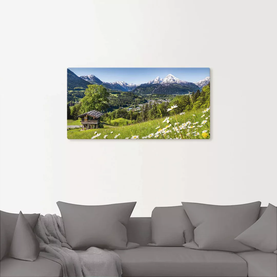 Artland Wandbild "Landschaft in den Bayerischen Alpen", Berge, (1 St.), als günstig online kaufen