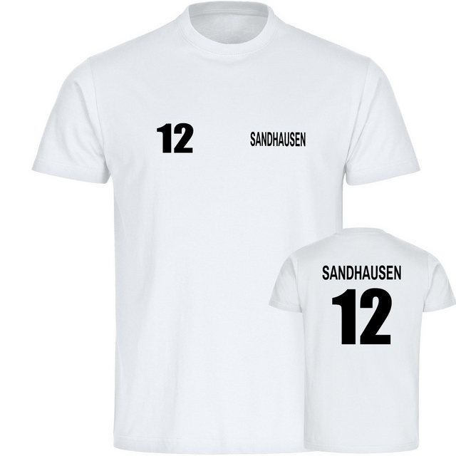 multifanshop T-Shirt Herren Sandhausen - Trikot Nummer 12 - Männer günstig online kaufen