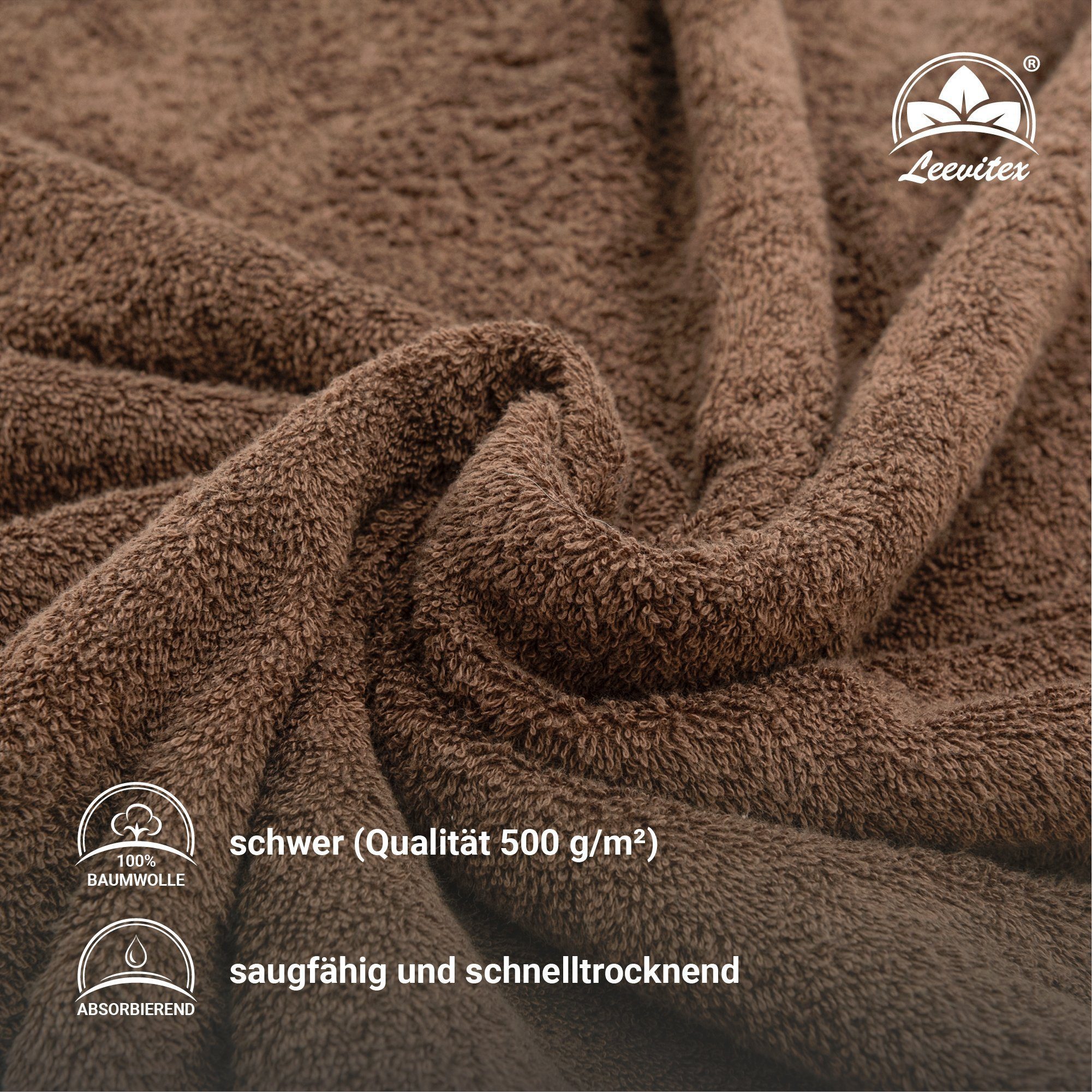 leevitex® Saunatuch Saunatuch Frottee XXL, (1-St), günstig online kaufen