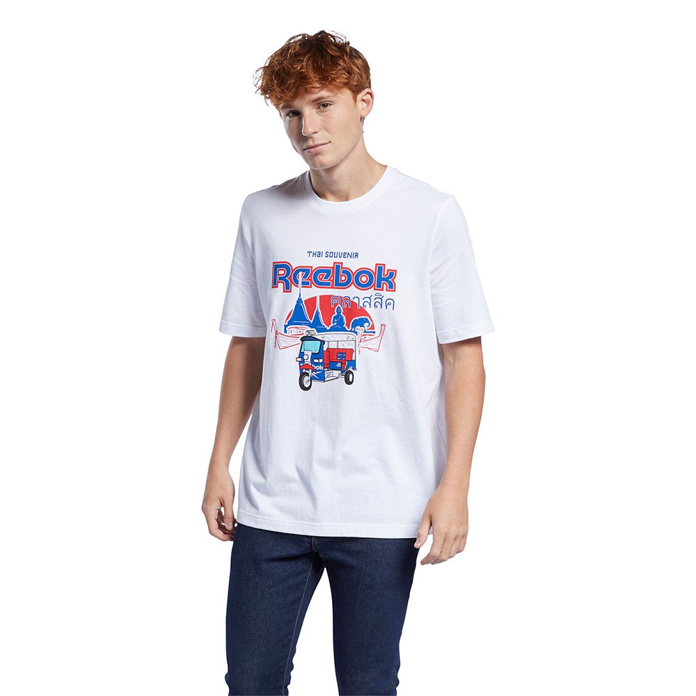 Reebok Classics Graphics Souvenir 1 Kurzärmeliges T-shirt XS White günstig online kaufen