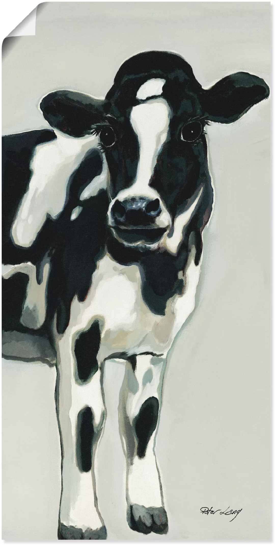 Artland Wandbild "Kuh", Haustiere, (1 St.), als Alubild, Outdoorbild, Leinw günstig online kaufen