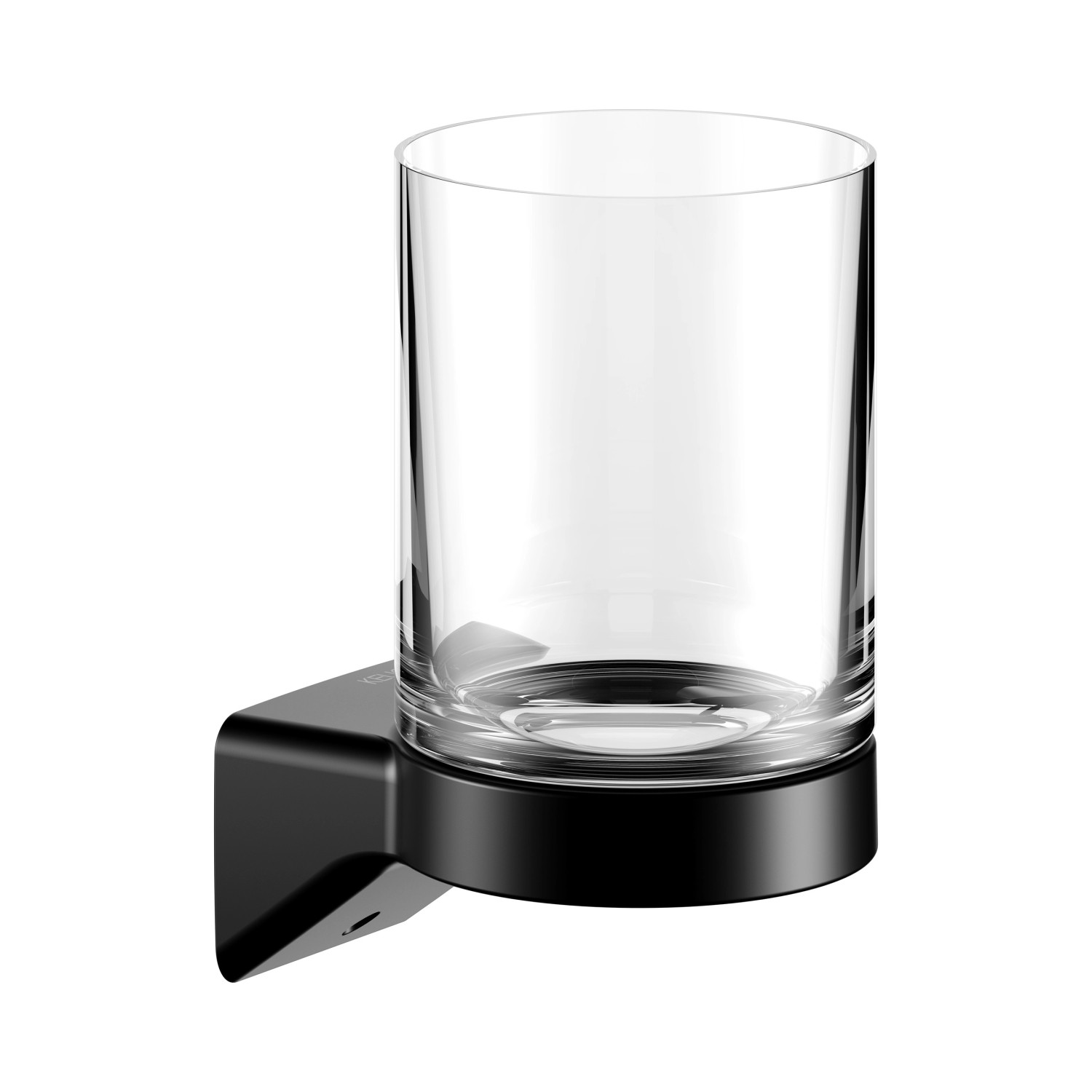 Keuco Glashalter Rose mit Echtkristall-Glas Zum Kleben/Schrauben Schwarz-Ma günstig online kaufen