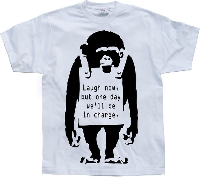 BANKSY T-Shirt Laugh Now T-Shirt günstig online kaufen