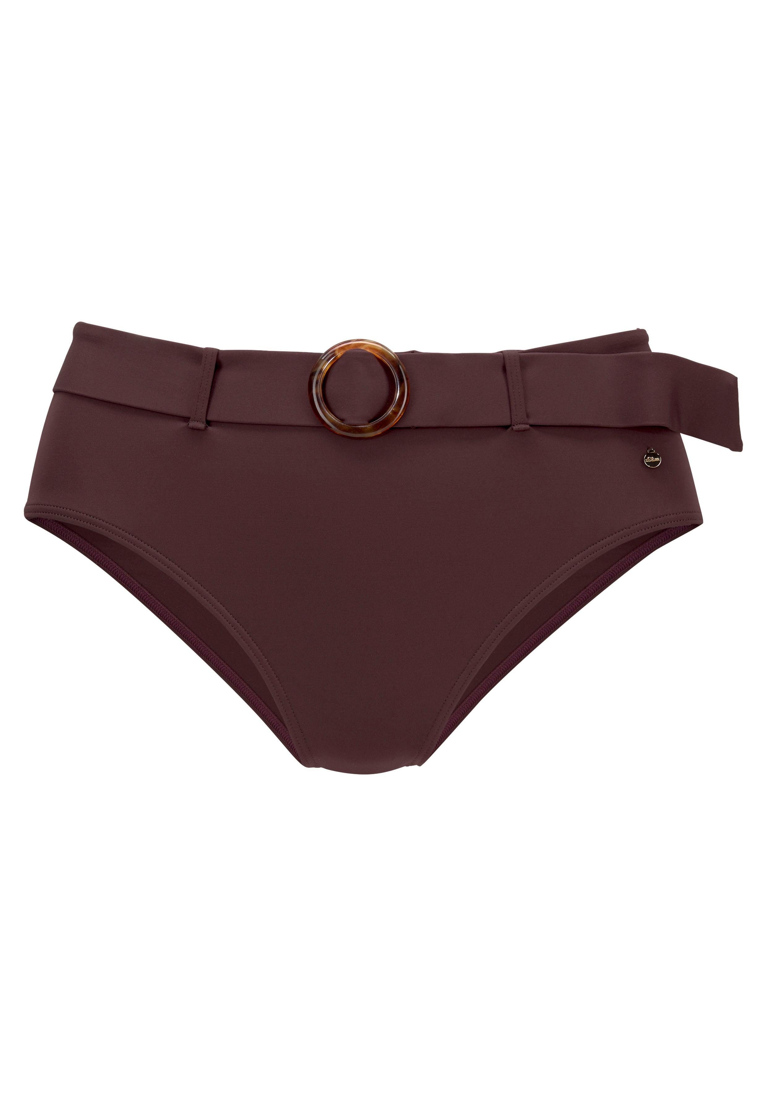 s.Oliver Highwaist-Bikini-Hose "Rome", mit abnehmbarem Gürtel günstig online kaufen