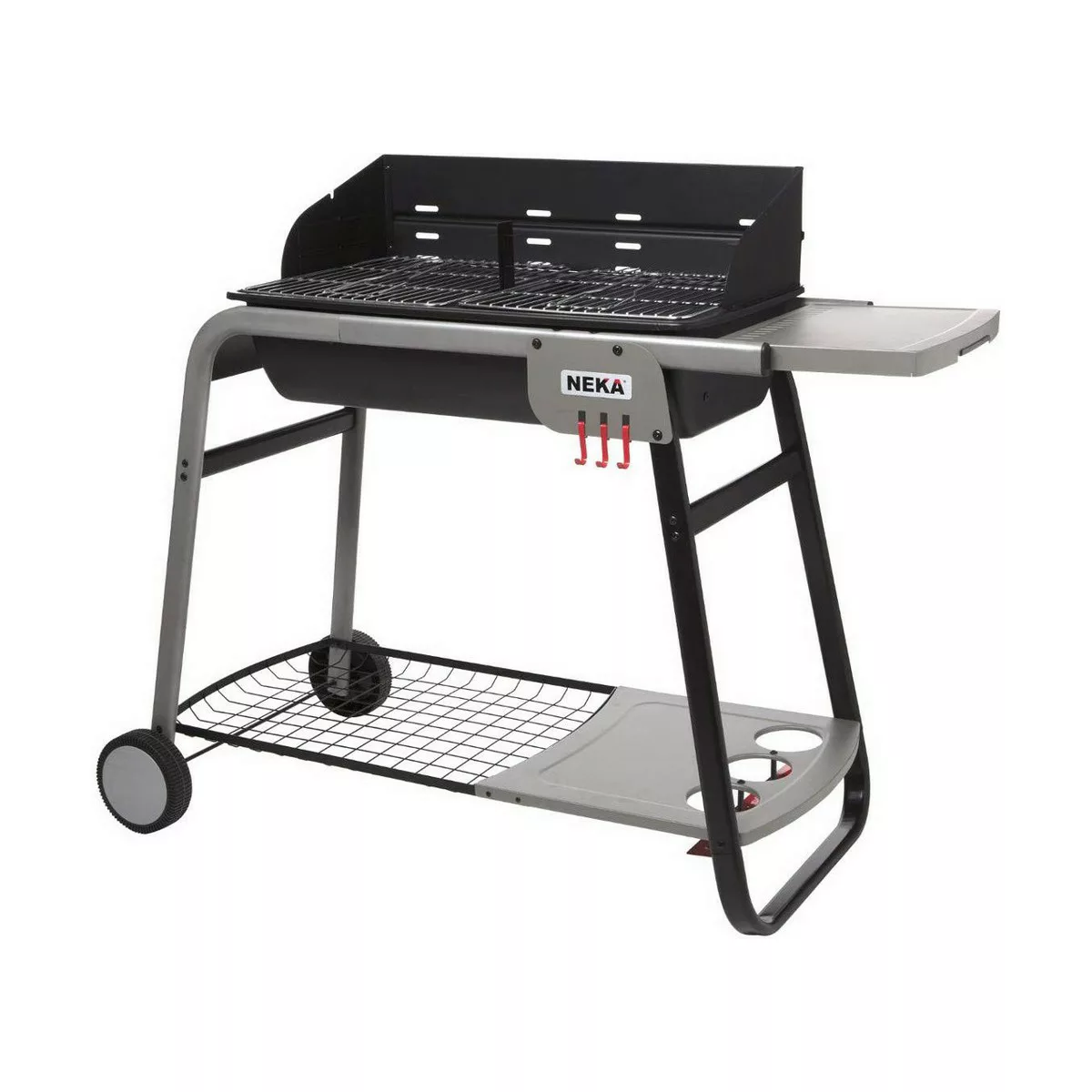 Holzkohlegrill Mit Rädern 120 X 58,5 X 95 Cm Schwarz/grau günstig online kaufen