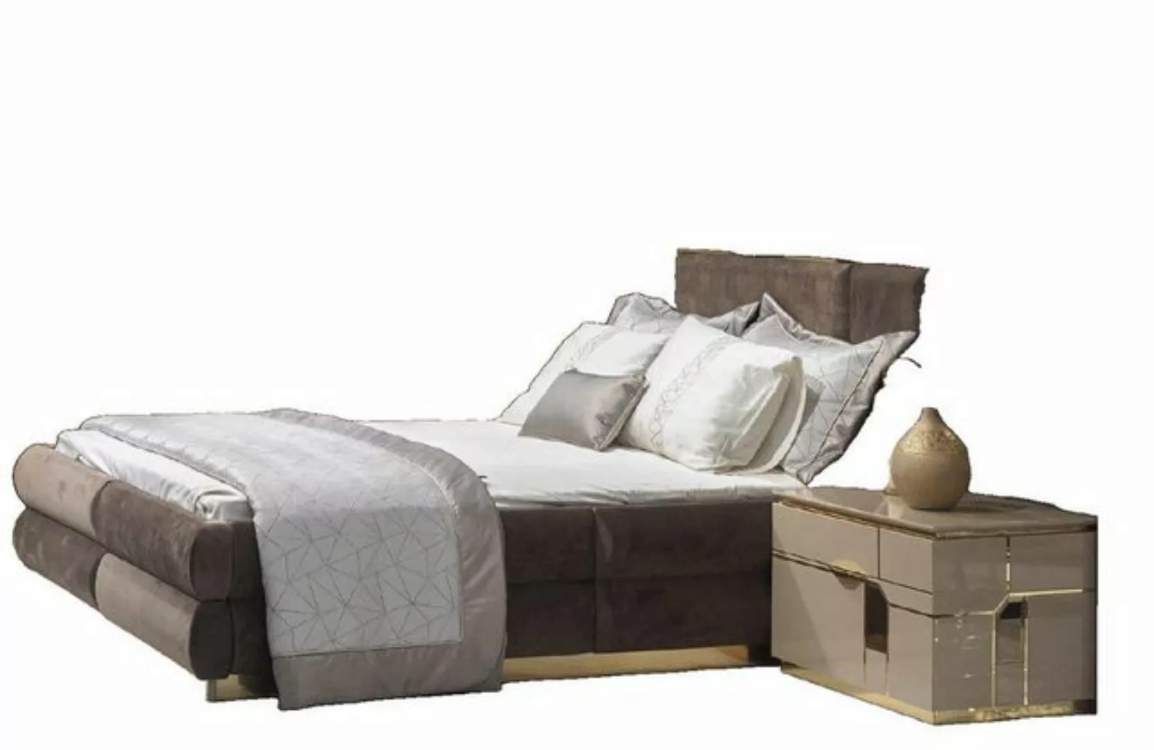 JVmoebel Bett Bett Polster Bettrahmen Möbel Design Doppelbett Luxus Holz Te günstig online kaufen