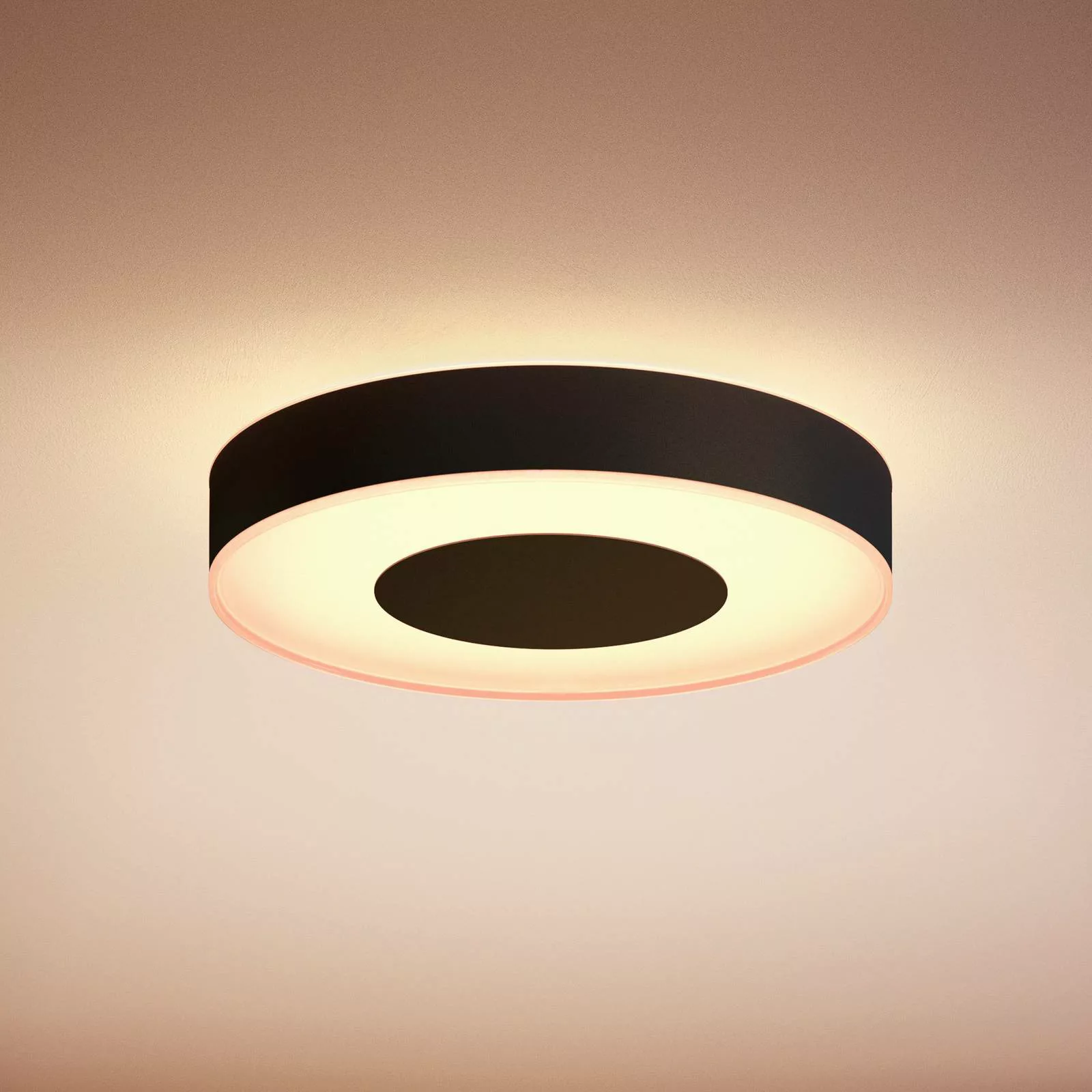 Philips Hue Xamento LED-Deckenlampe 38cm schwarz günstig online kaufen